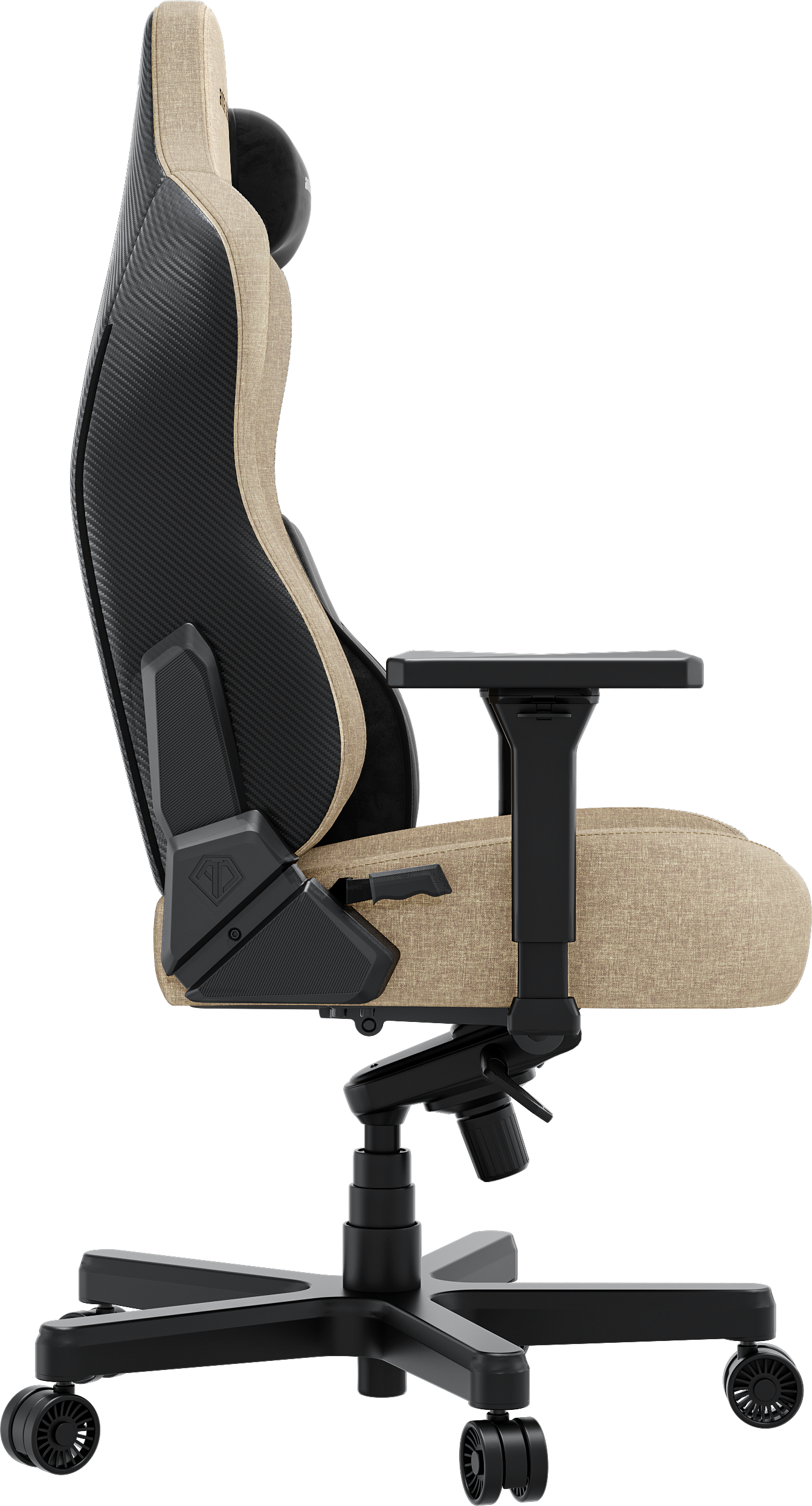 Кресло игровое Anda Seat Kaiser 3E Dark Beige Fabric Size XL фото4