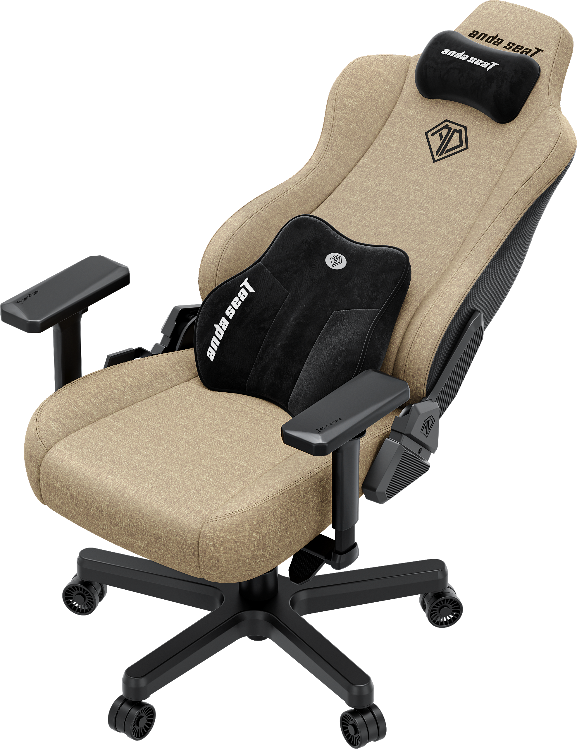 Кресло игровое Anda Seat Kaiser 3E Dark Beige Fabric Size XL фото6