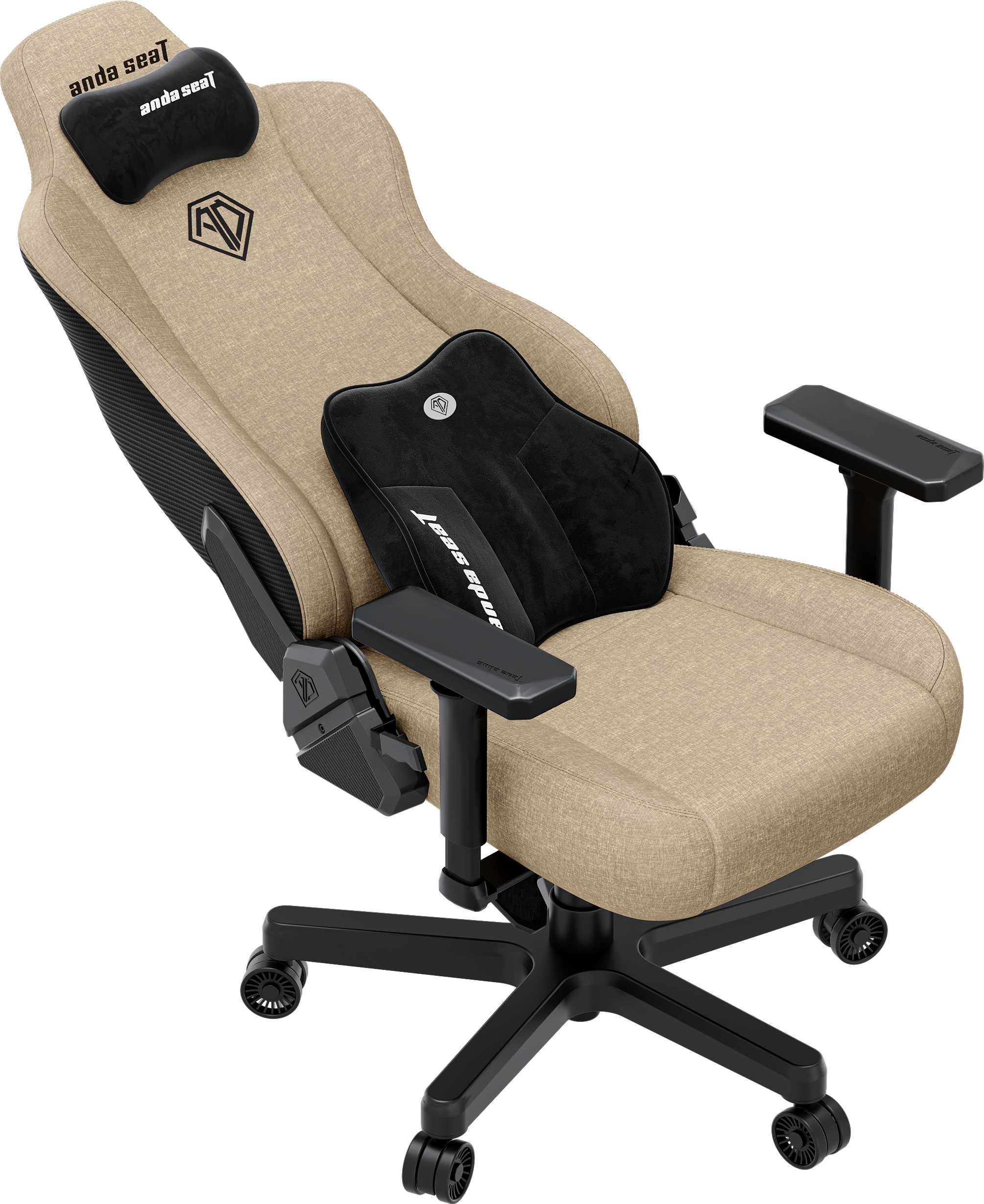 Кресло игровое Anda Seat Kaiser 3E Dark Beige Fabric Size XL фото7