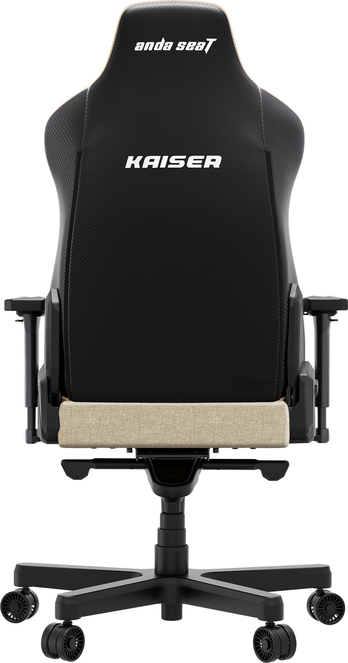Крісло ігрове Anda Seat Kaiser 3E Beige Fabric Size XL фото