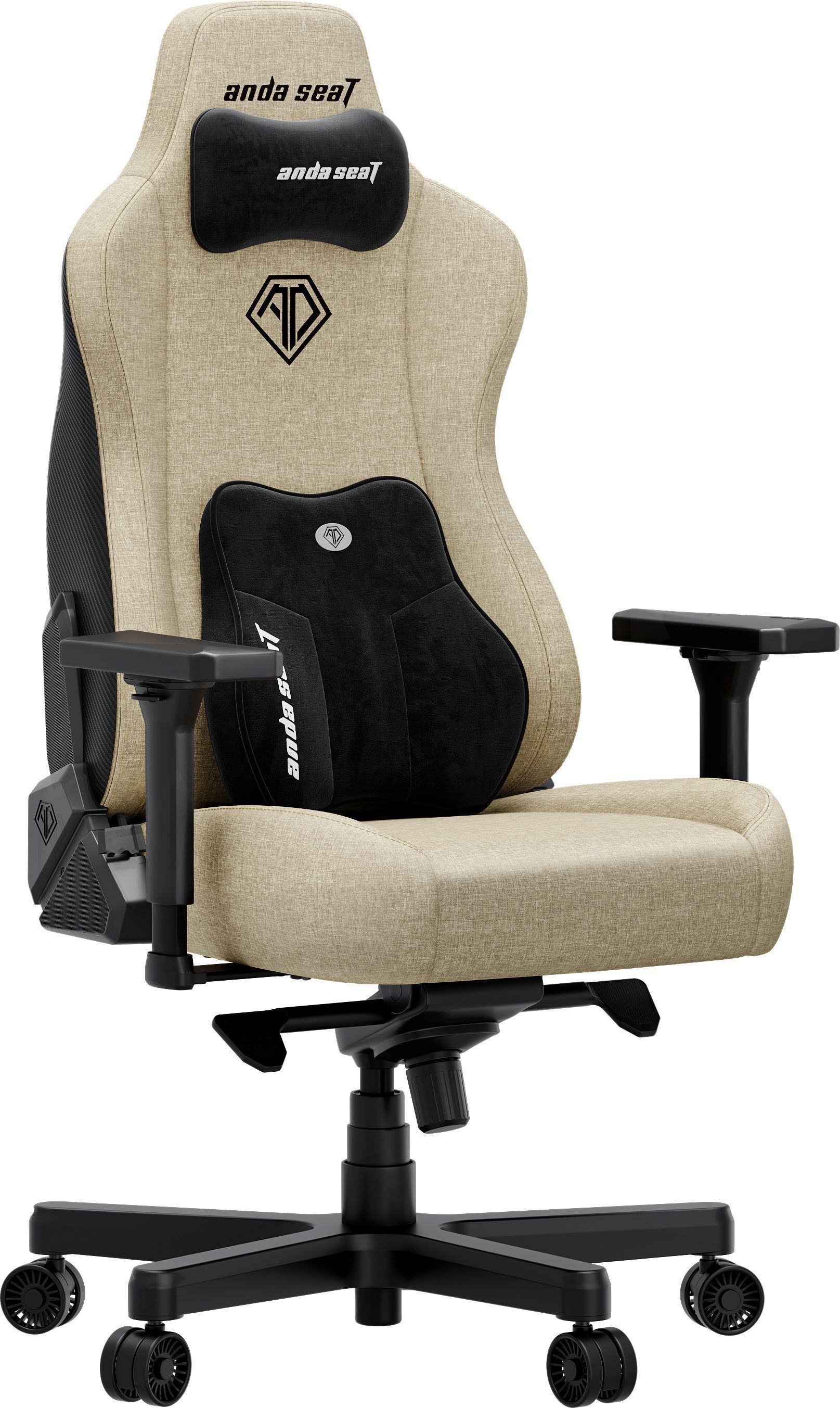 Крісло ігрове Anda Seat Kaiser 3E Beige Fabric Size XL фото