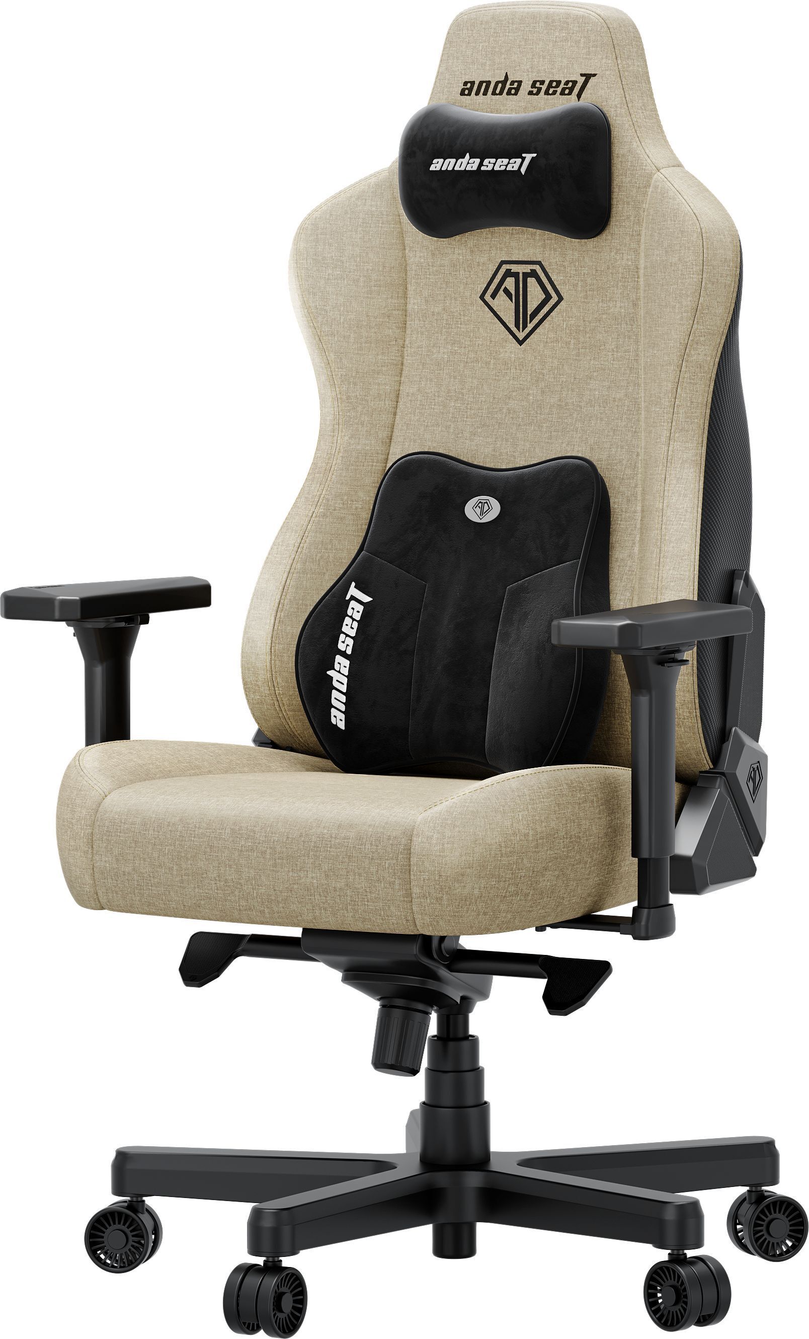 Крісло ігрове Anda Seat Kaiser 3E Beige Fabric Size XL фото
