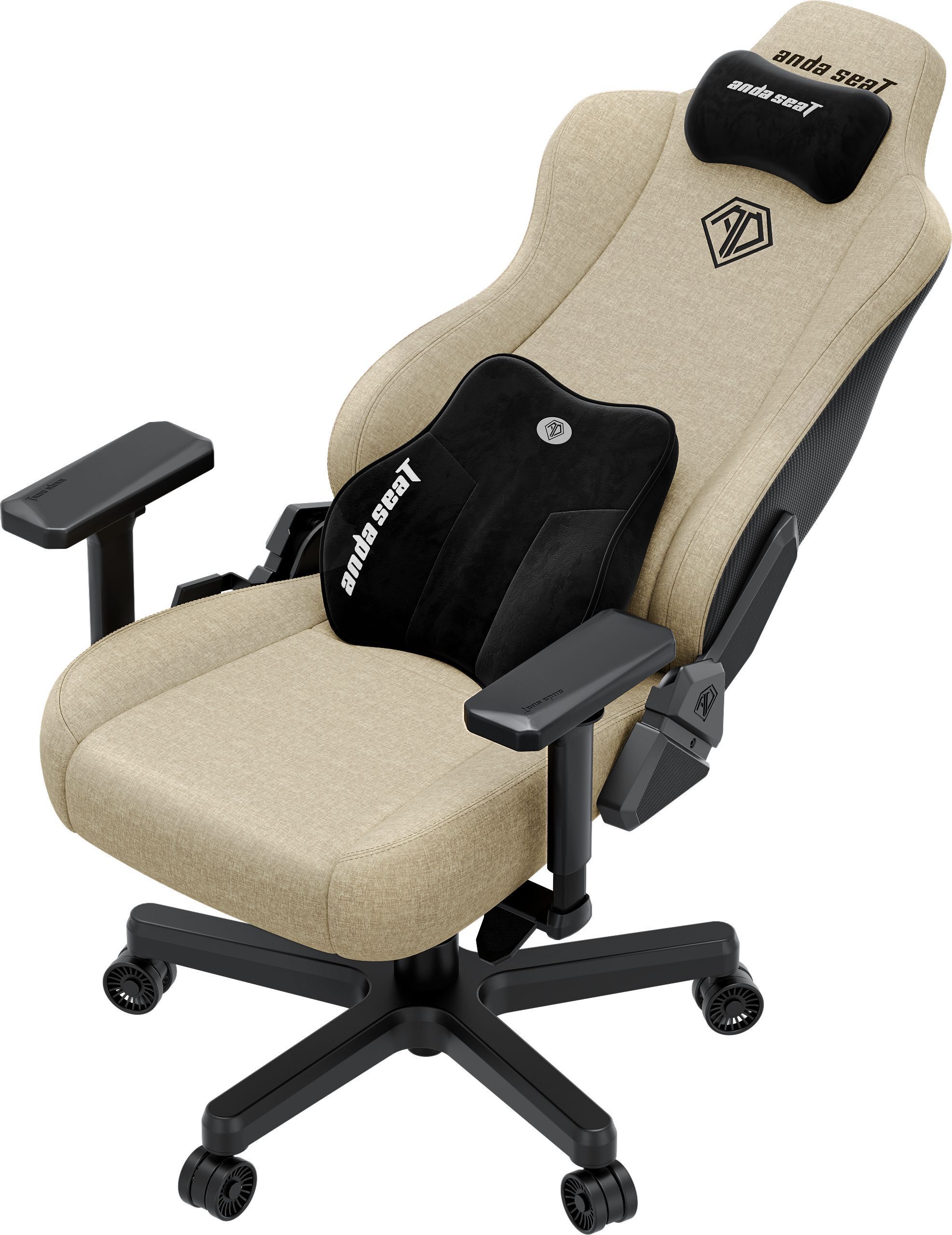 Крісло ігрове Anda Seat Kaiser 3E Beige Fabric Size XL фото