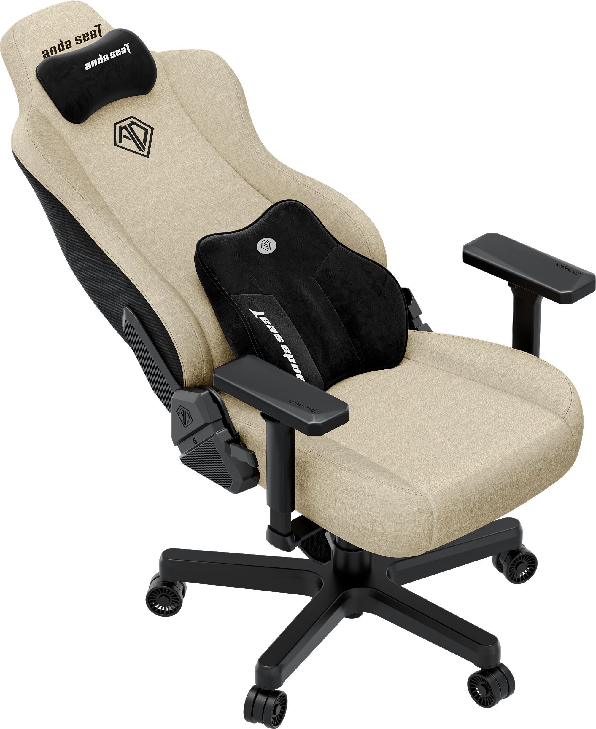 Крісло ігрове Anda Seat Kaiser 3E Beige Fabric Size XL фото