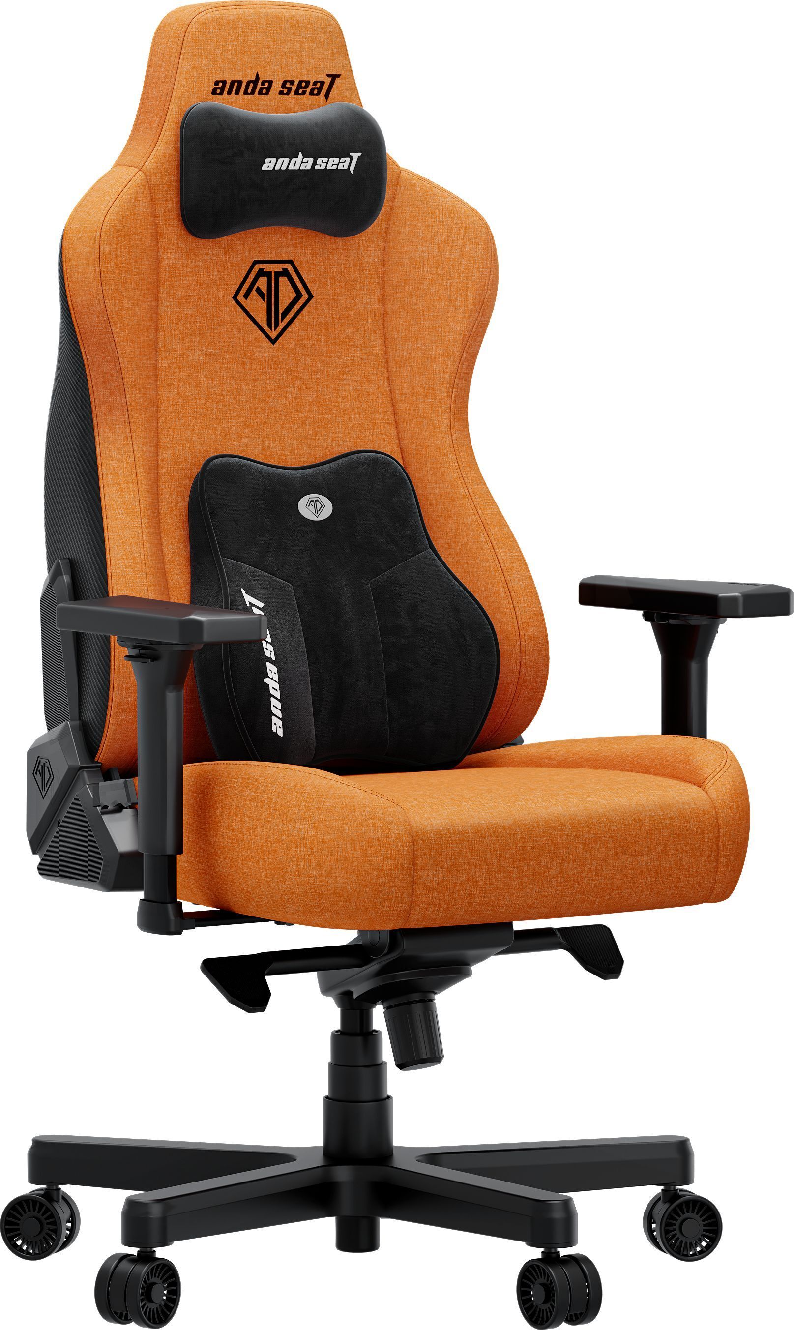 Кресло игровое Anda Seat Kaiser 3E Orange Fabric Size XL фото2