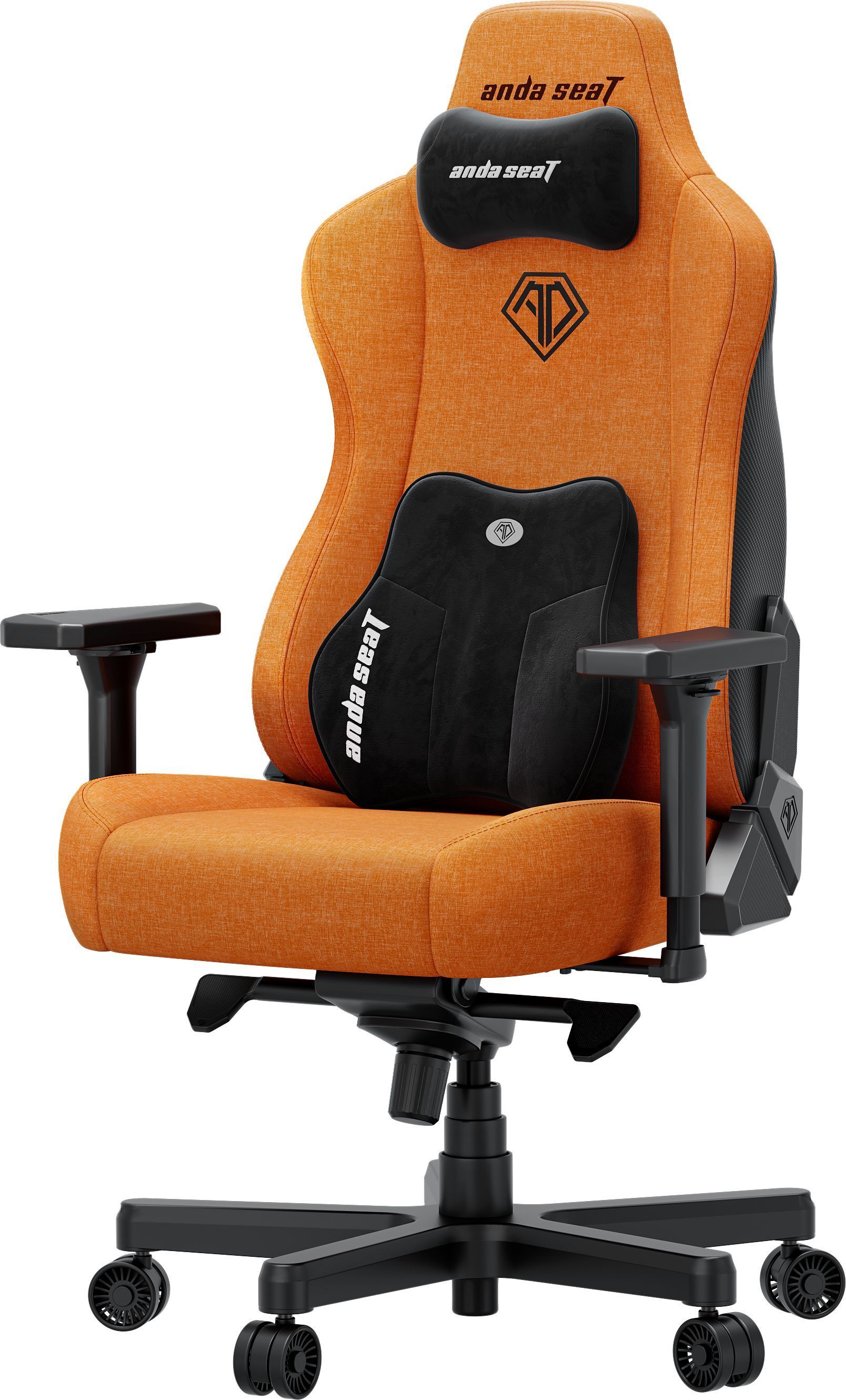 Кресло игровое Anda Seat Kaiser 3E Orange Fabric Size XL фото3