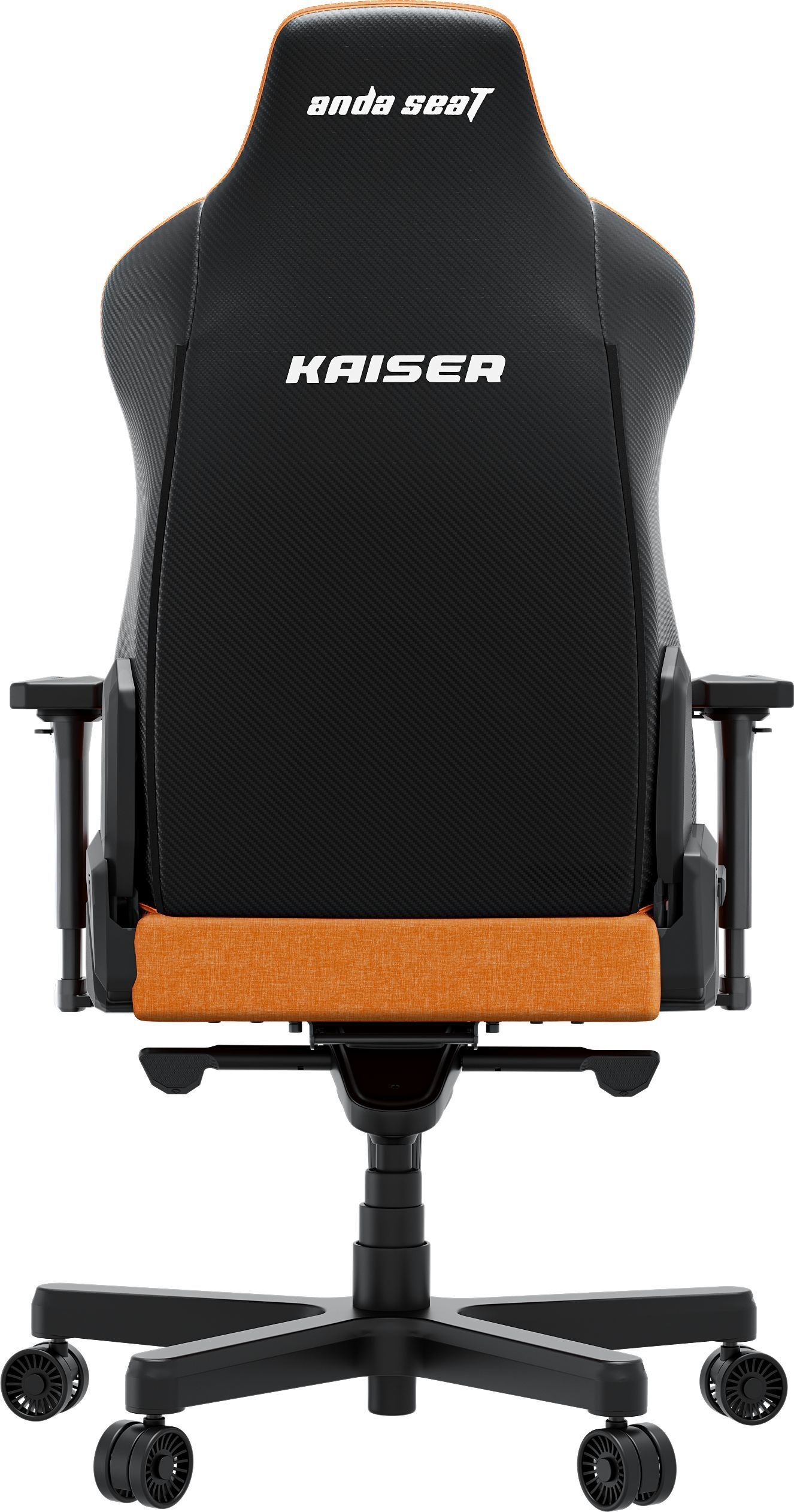 Кресло игровое Anda Seat Kaiser 3E Orange Fabric Size XL фото5