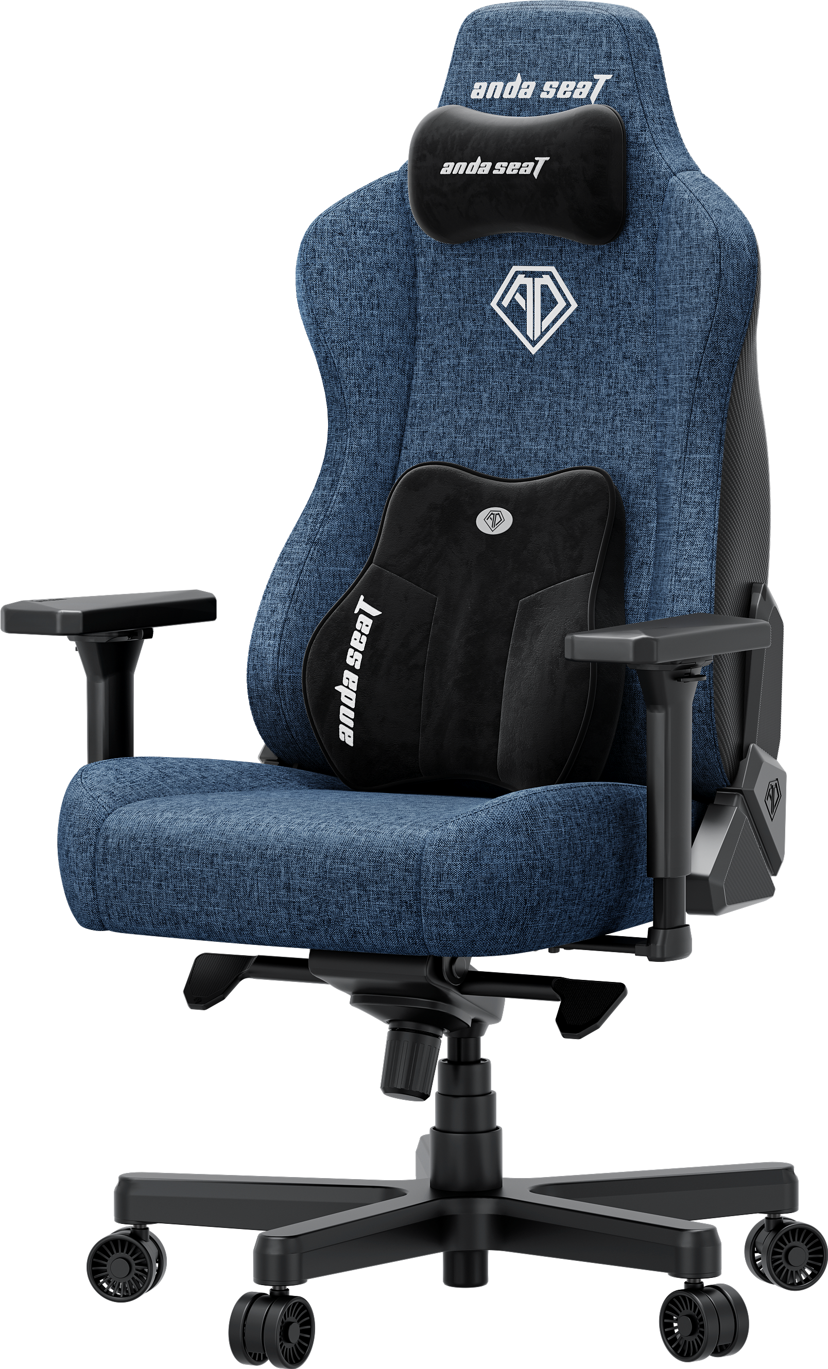 Кресло игровое Anda Seat Kaiser 3E Dark Blue Fabric Size XL фото2