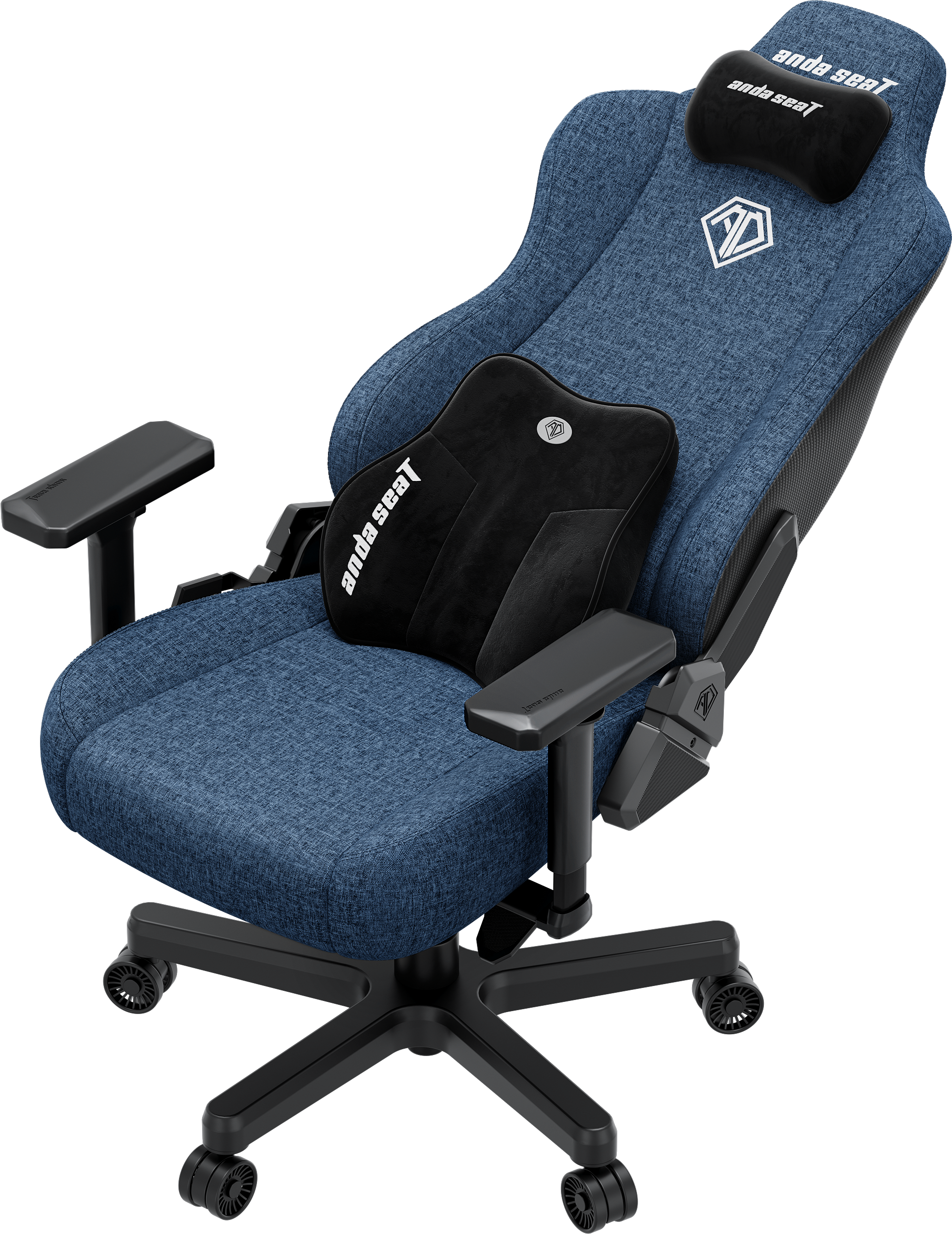 Кресло игровое Anda Seat Kaiser 3E Dark Blue Fabric Size XL фото6