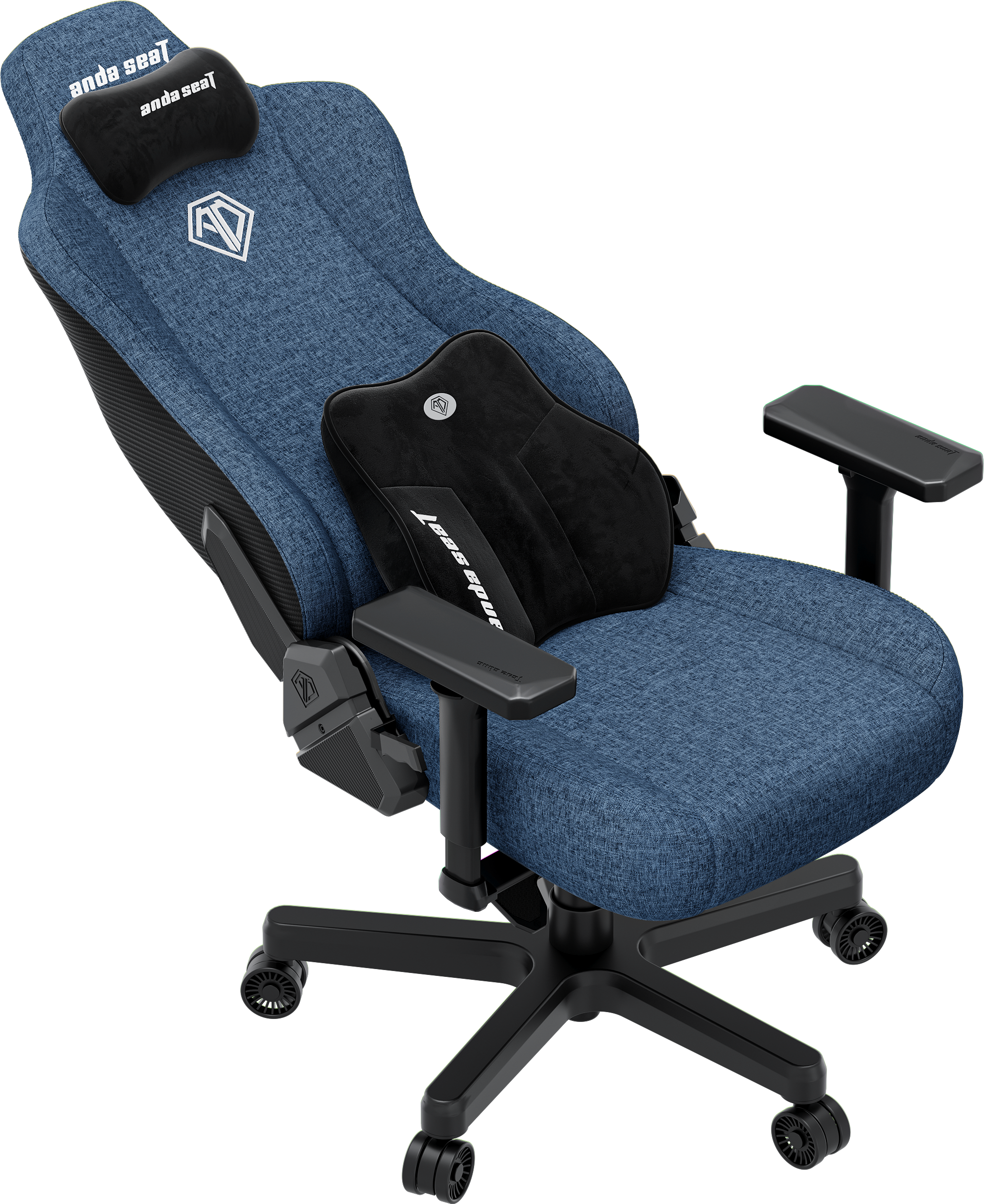 Кресло игровое Anda Seat Kaiser 3E Dark Blue Fabric Size XL фото7