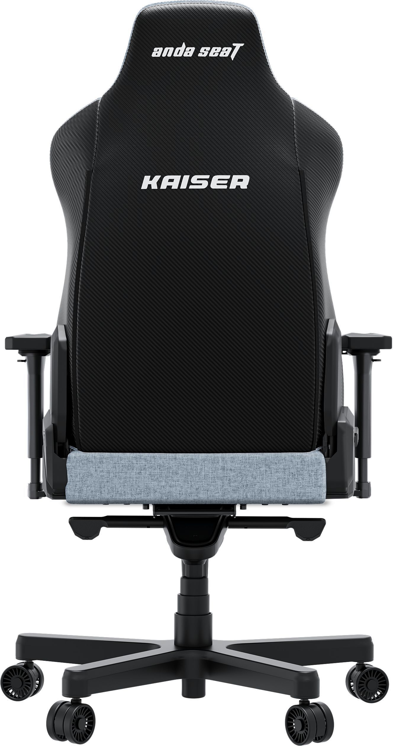 Кресло игровое Anda Seat Kaiser 3E Gray Blue Fabric Size XL фото5