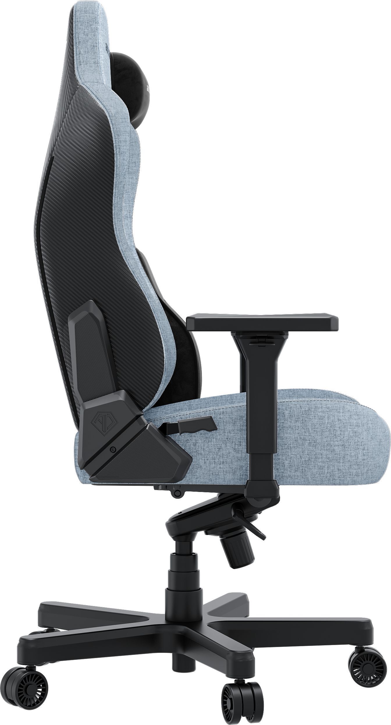 Кресло игровое Anda Seat Kaiser 3E Gray Blue Fabric Size XL фото4