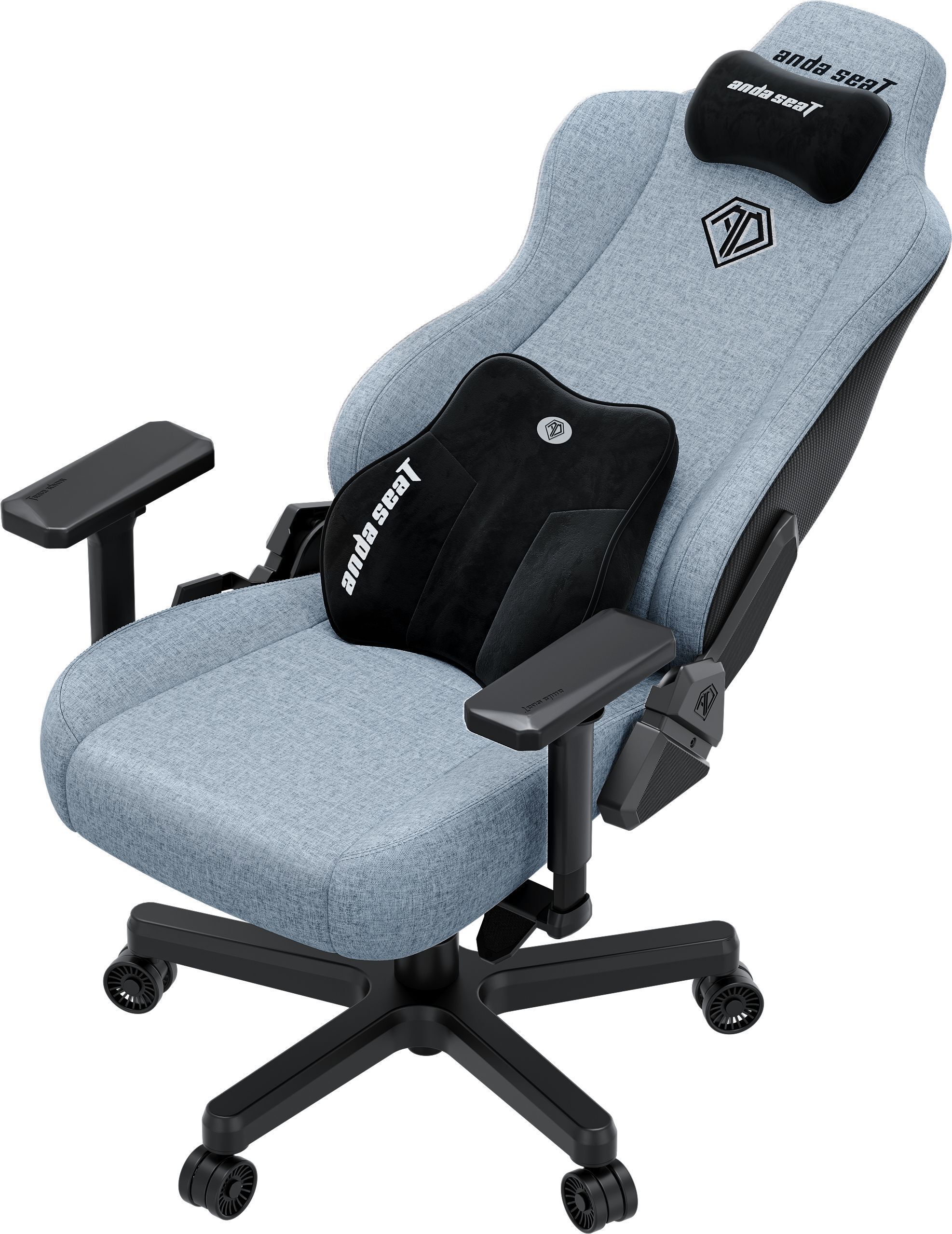 Кресло игровое Anda Seat Kaiser 3E Gray Blue Fabric Size XL фото7