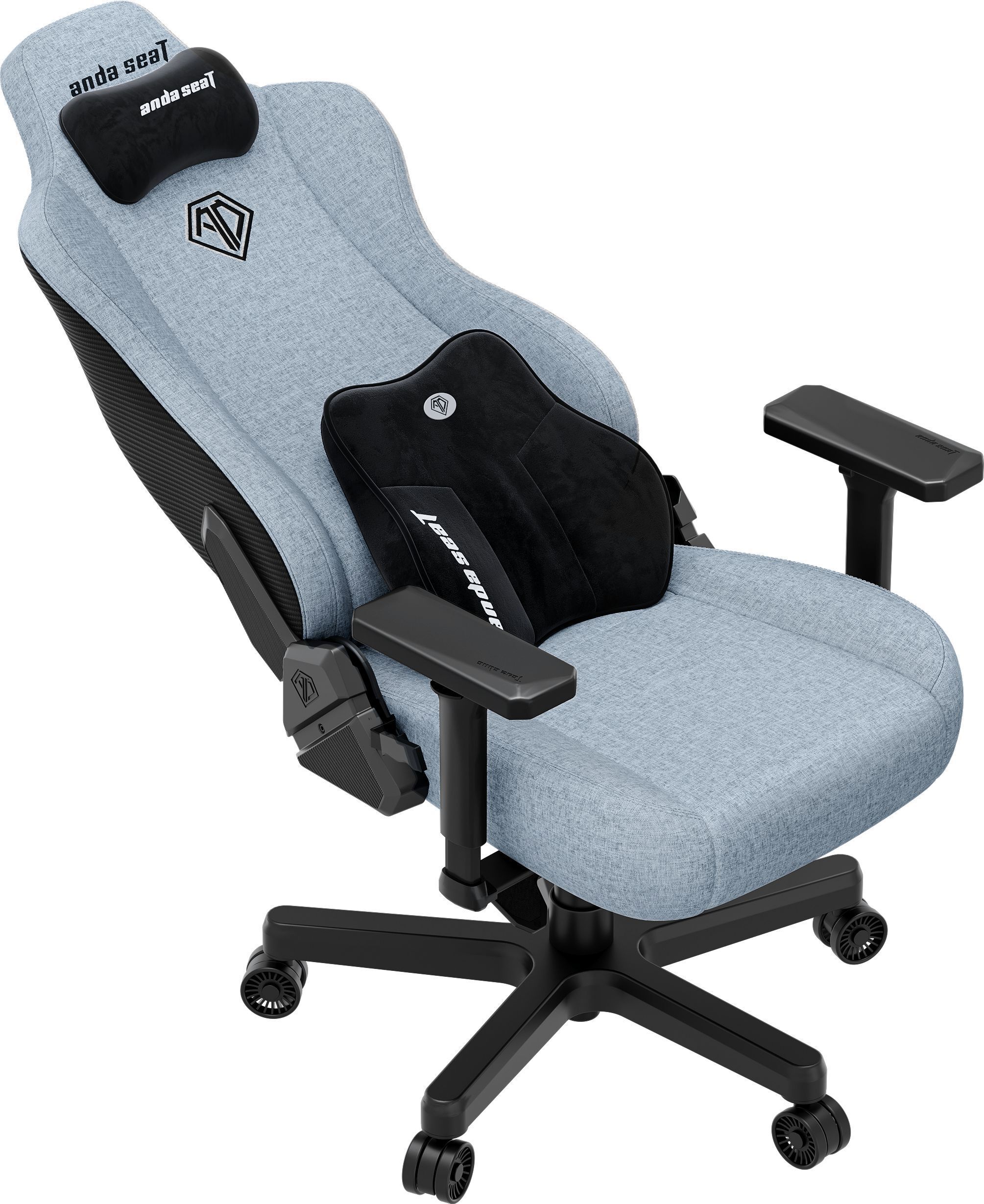 Кресло игровое Anda Seat Kaiser 3E Gray Blue Fabric Size XL фото8