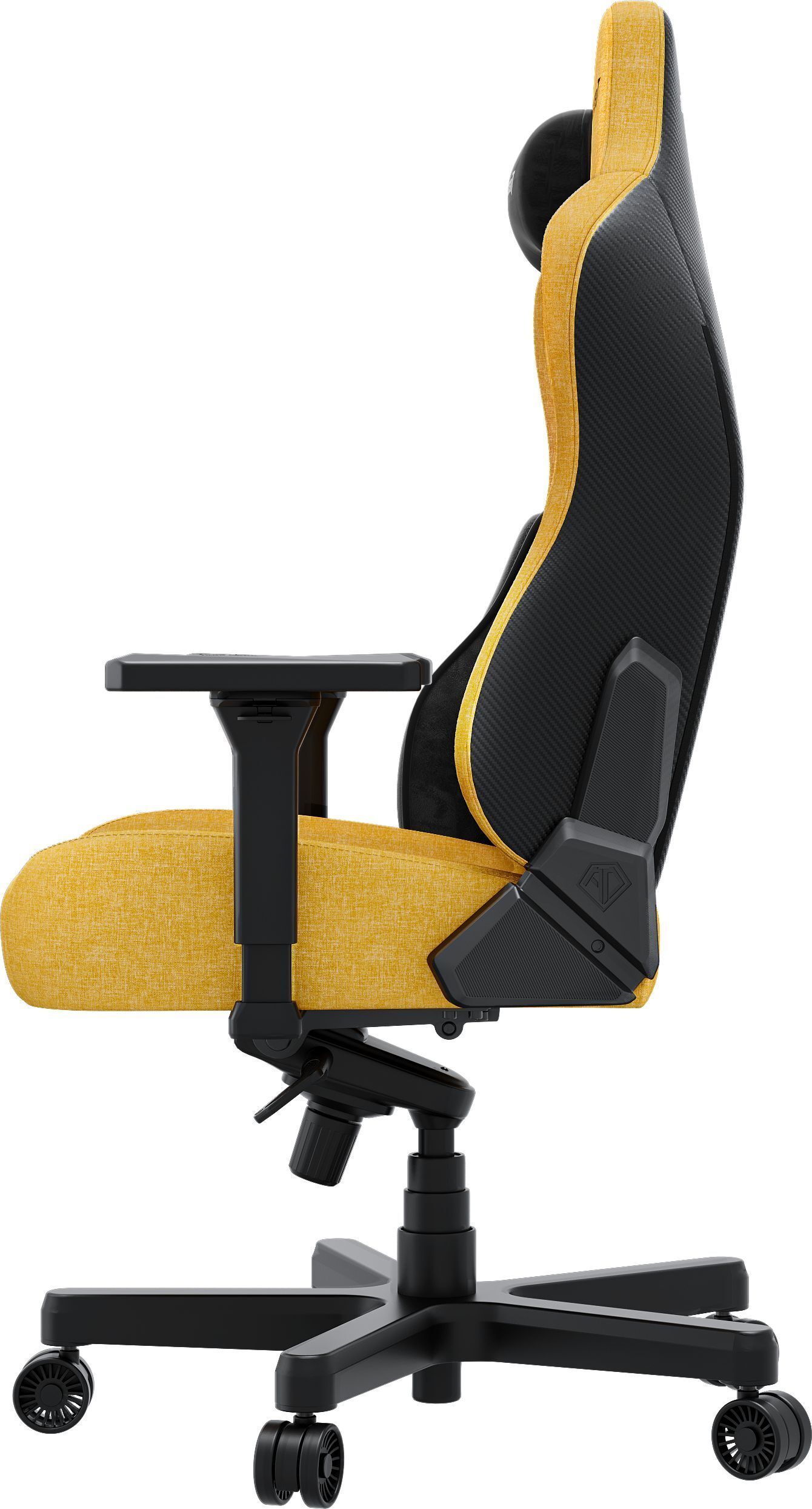 Кресло игровое Anda Seat Kaiser 3E Bright Yellow Fabric Size XL фото6