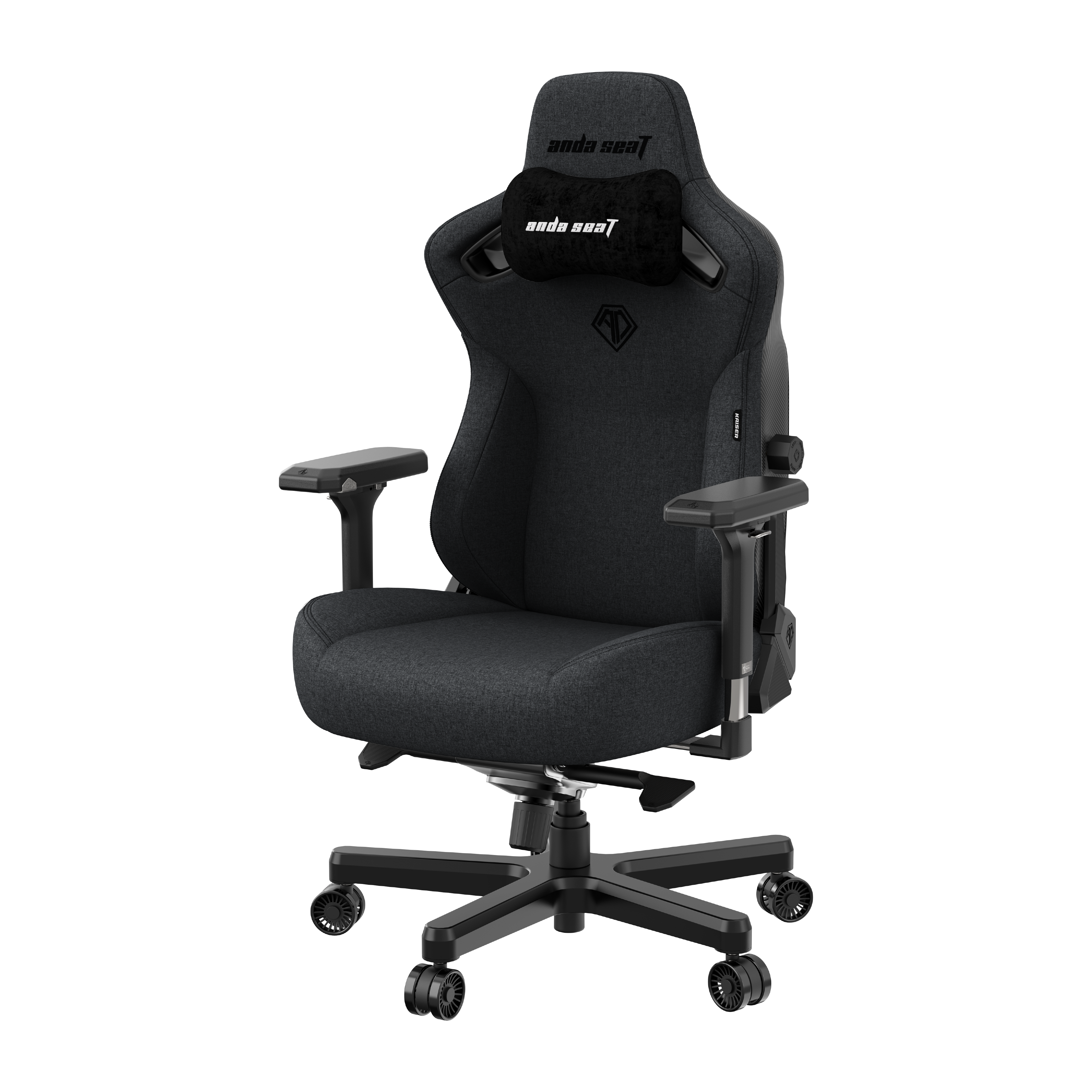 Кресло игровое Anda Seat Kaiser 3 Dark Gray Fabric Size L фото3