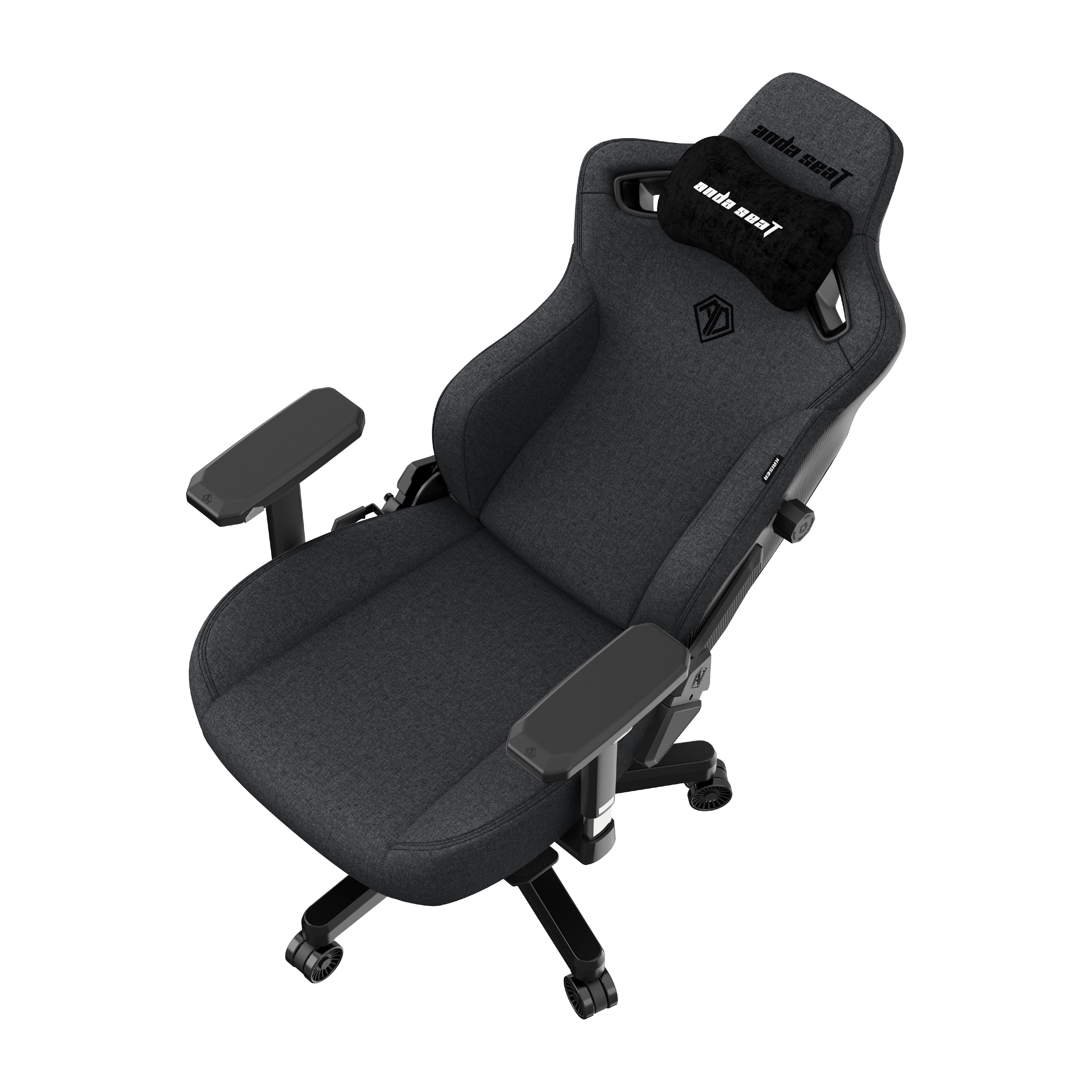 Кресло игровое Anda Seat Kaiser 3 Dark Gray Fabric Size L фото13