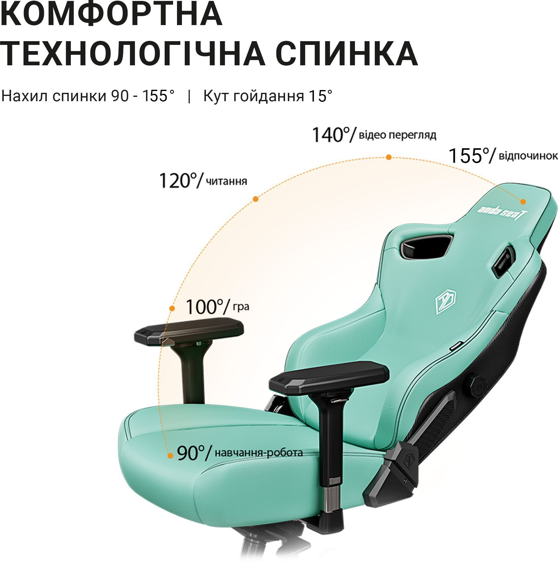 Крісло ігрове Anda Seat Kaiser 3 Pink Size XL фото