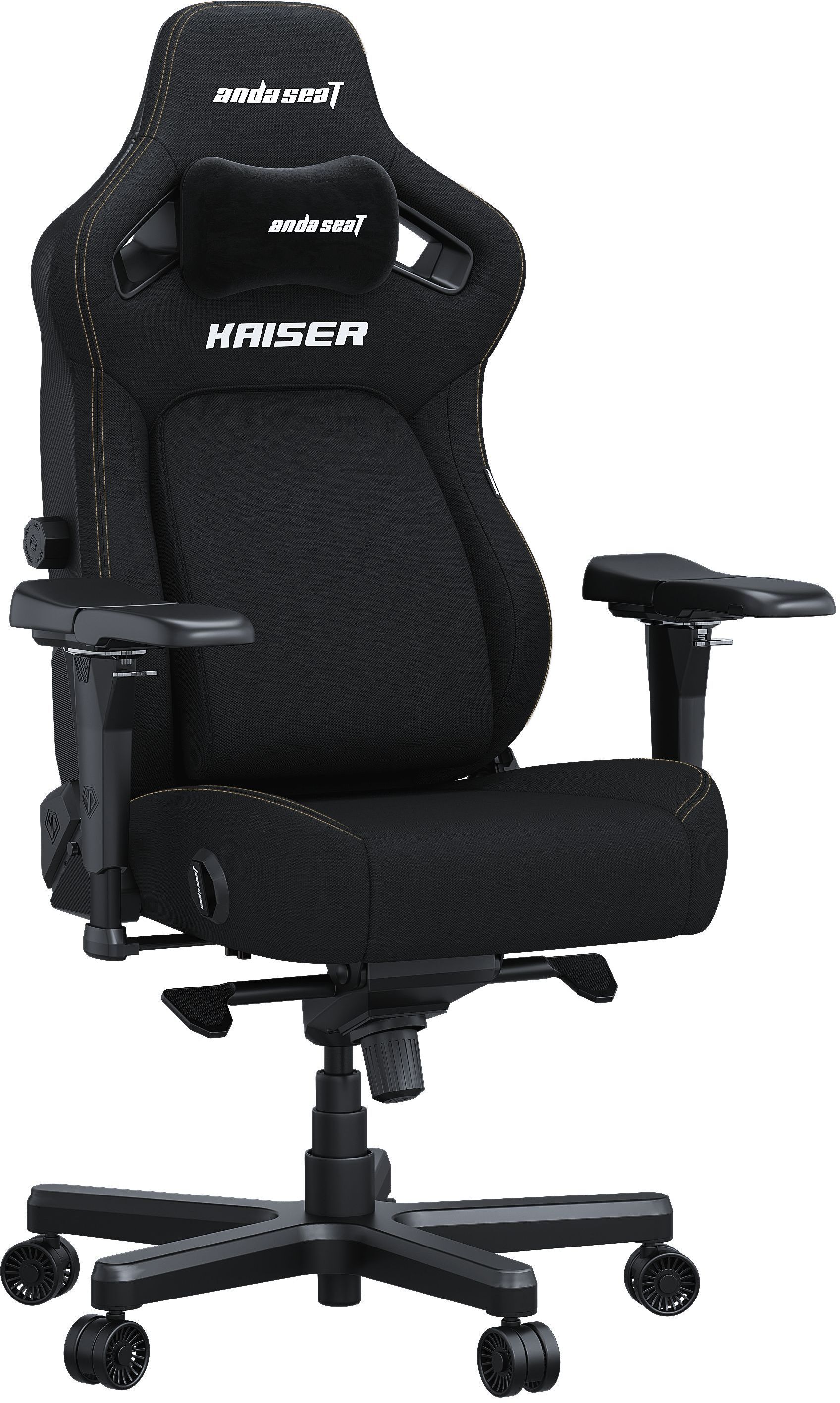 Крісло ігрове Anda Seat Kaiser 4 Black Fabric Size L фото2