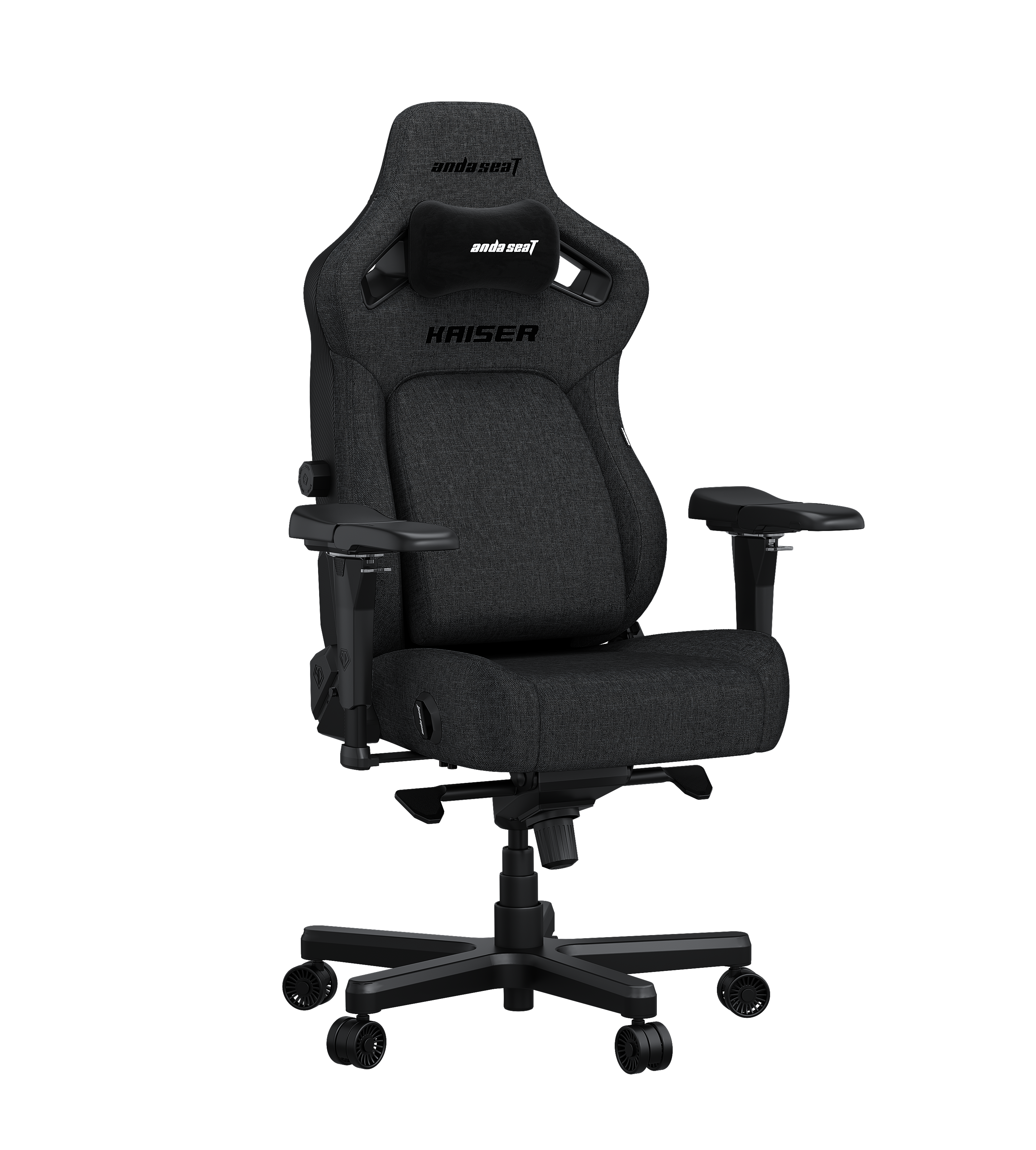Кресло игровое Anda Seat Kaiser 4 Dark Gray Fabric Size L фото