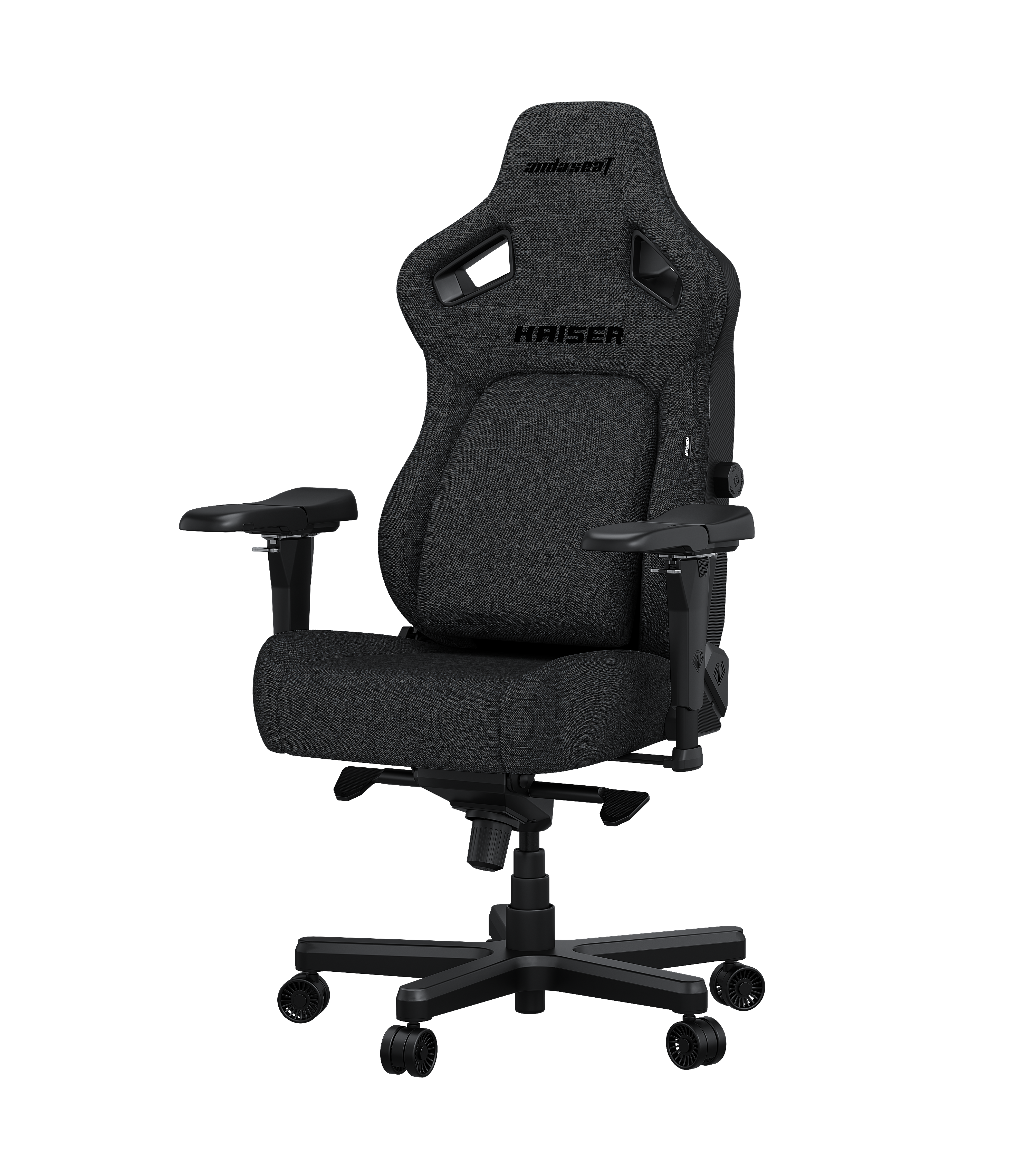 Кресло игровое Anda Seat Kaiser 4 Dark Gray Fabric Size L фото
