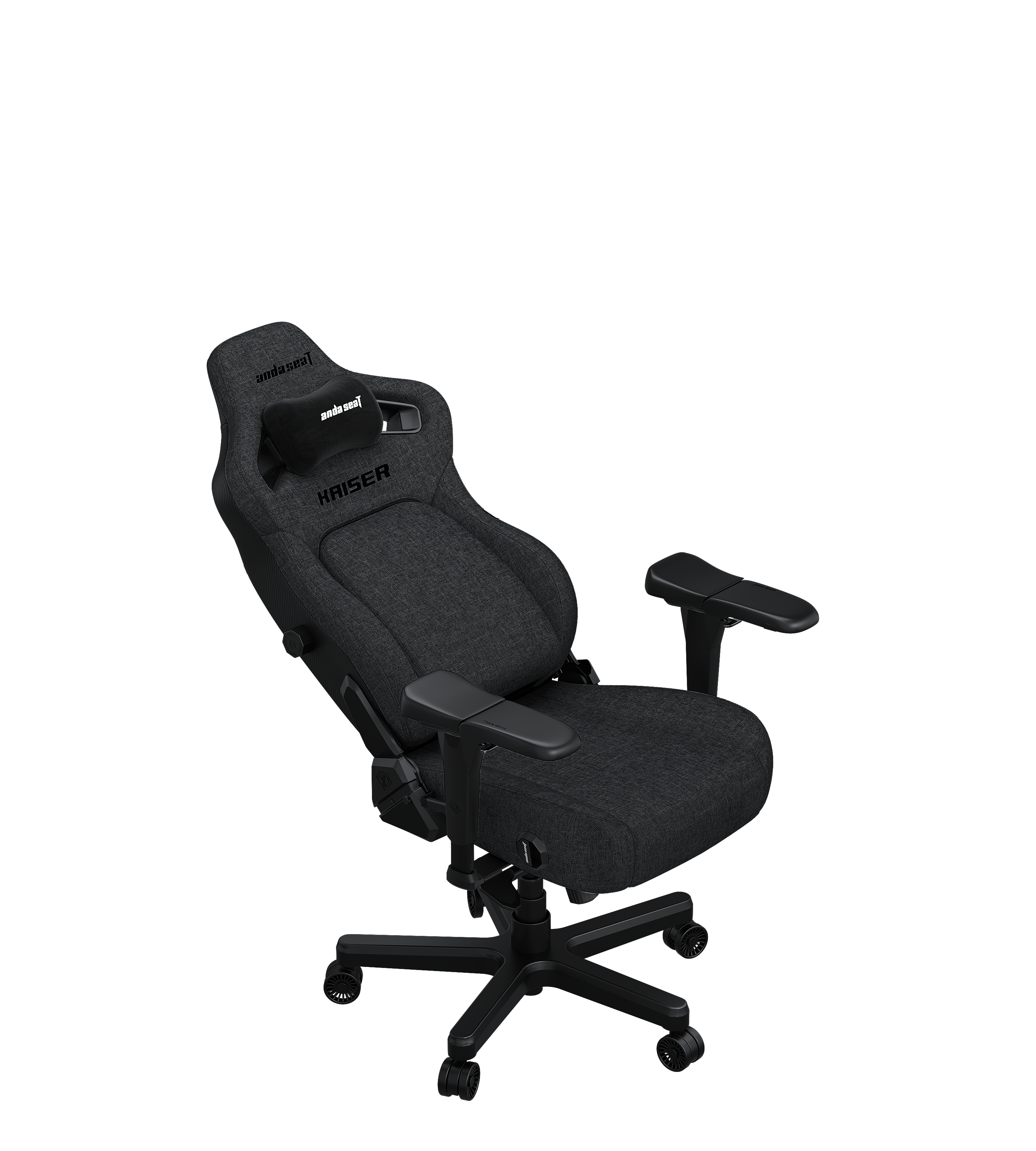 Кресло игровое Anda Seat Kaiser 4 Dark Gray Fabric Size L фото