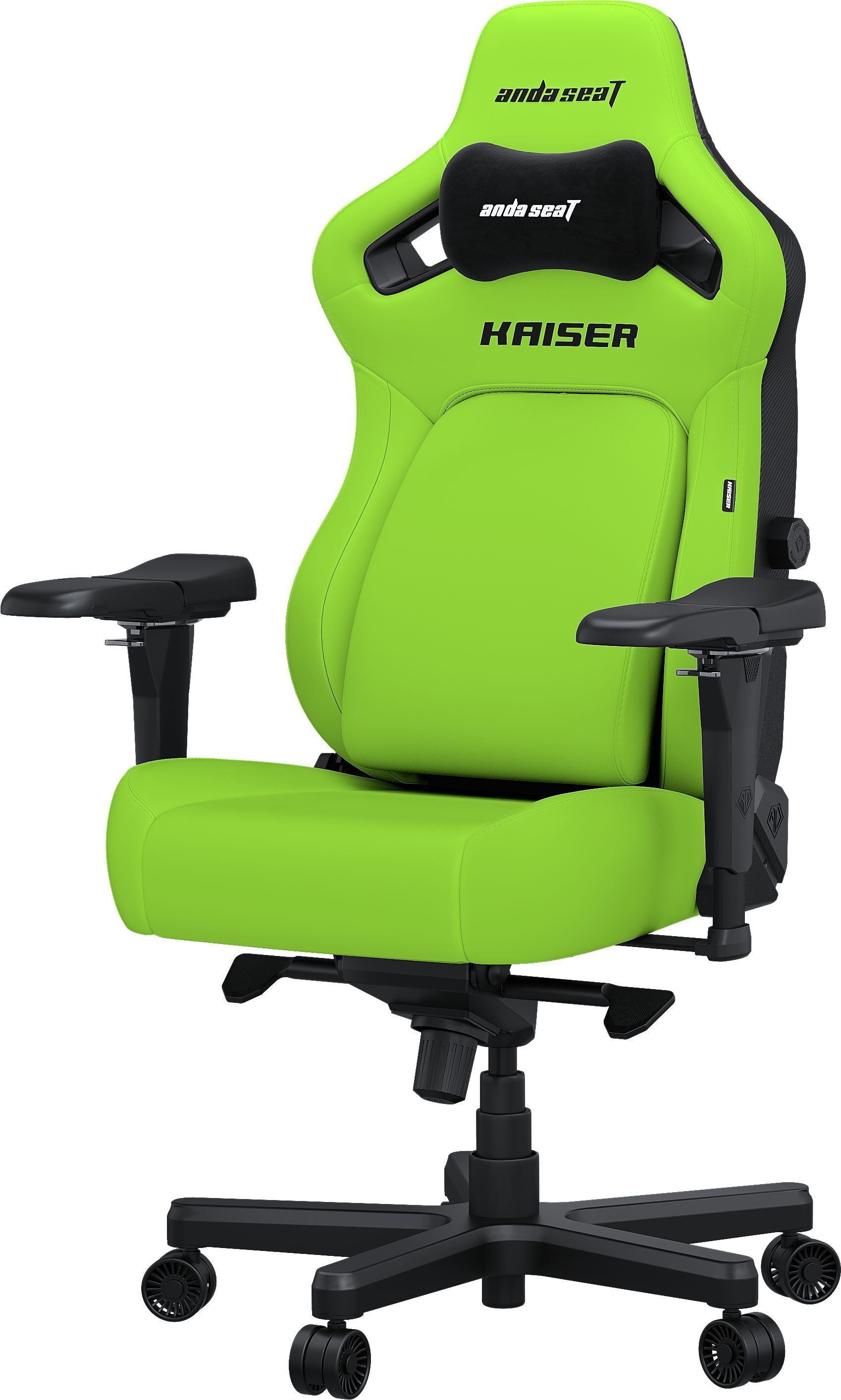 Кресло игровое Anda Seat Kaiser 4 Bright Green PVC Size XL фото3