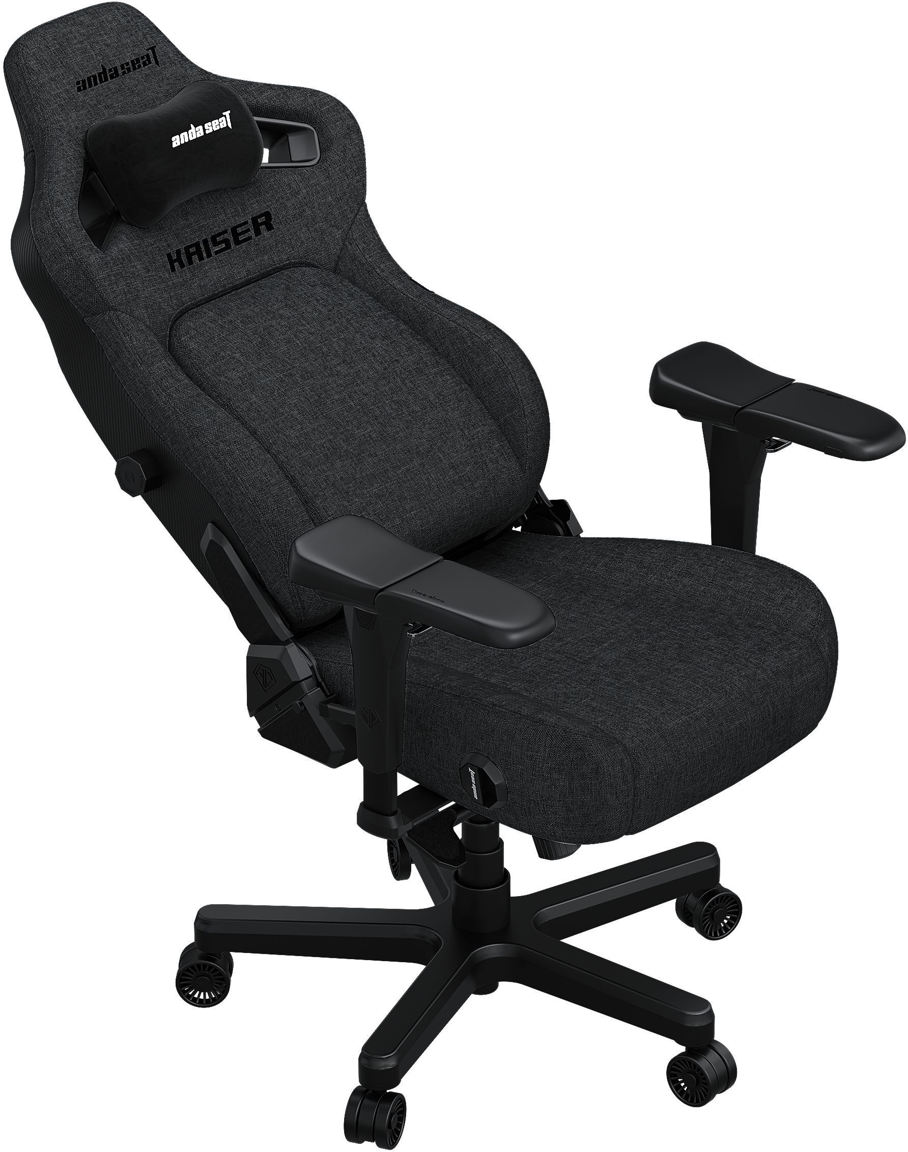 Кресло игровое Anda Seat Kaiser 4 Dark Grey Fabric Size XL фото4
