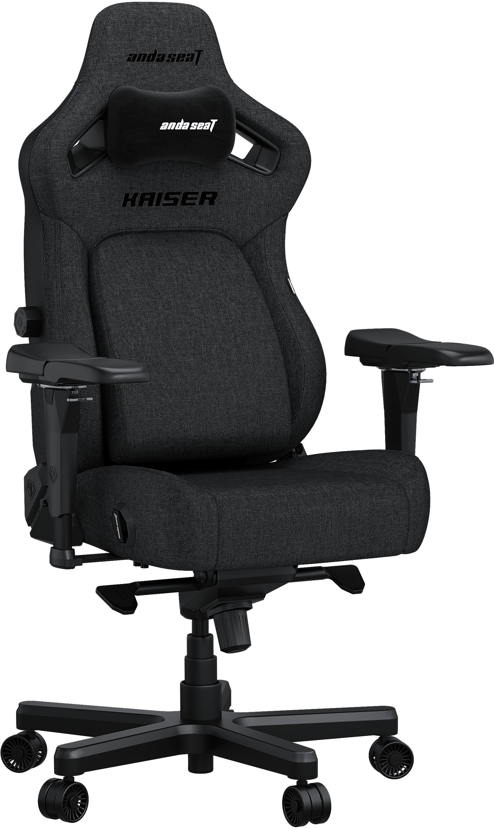 Кресло игровое Anda Seat Kaiser 4 Dark Grey Fabric Size XL фото2
