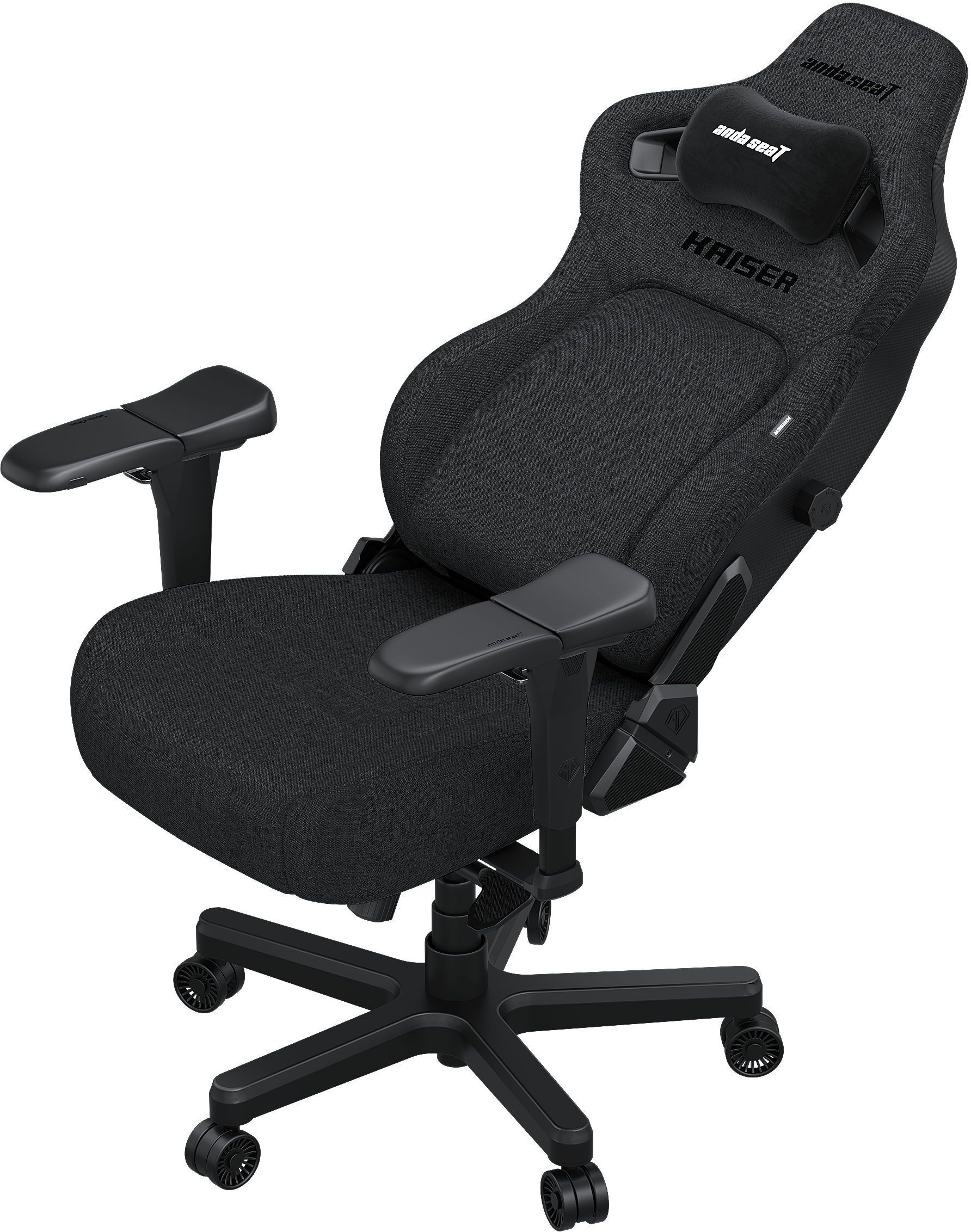 Кресло игровое Anda Seat Kaiser 4 Dark Grey Fabric Size XL фото3