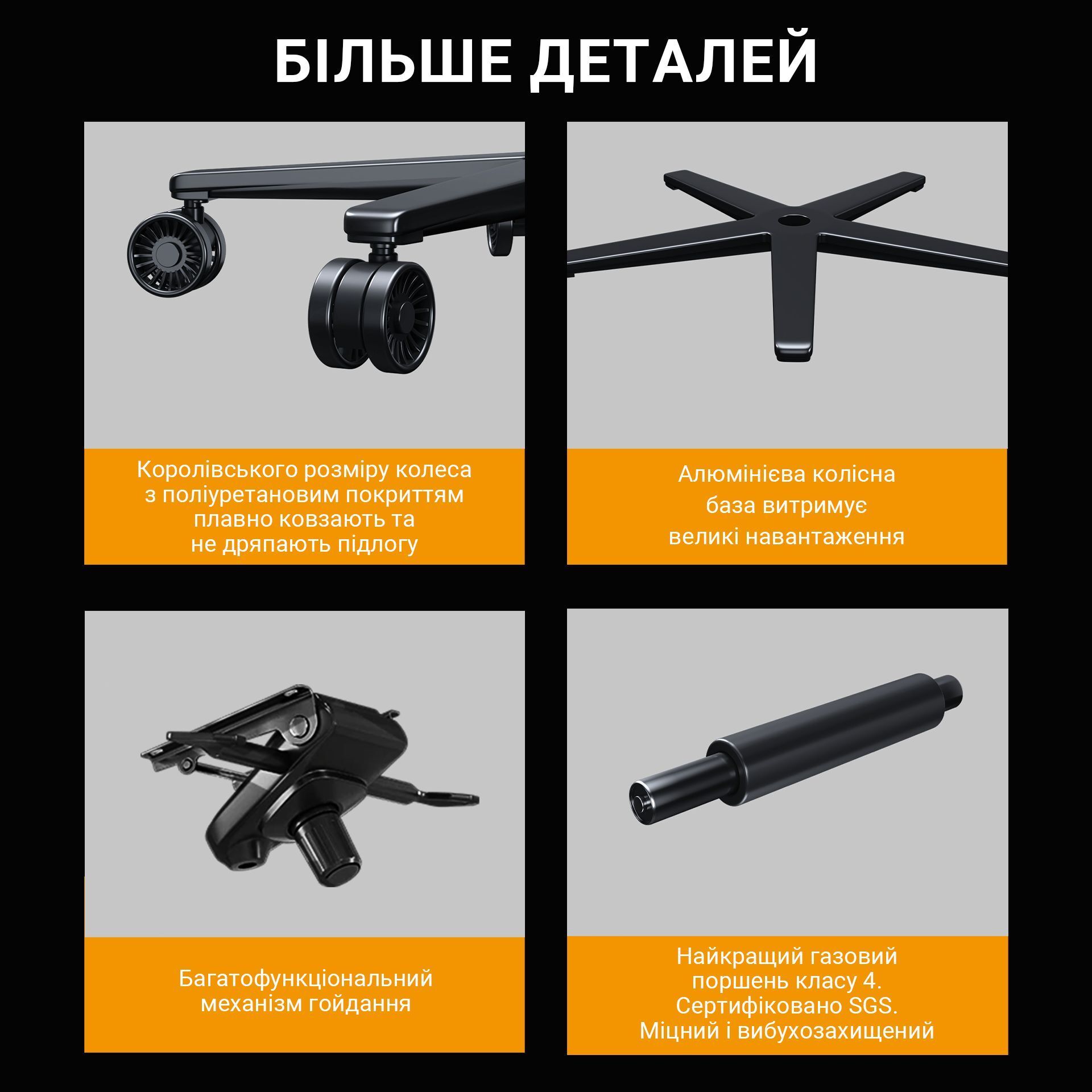 Крісло ігрове Anda Seat Kaiser Frontier Grey Size XL фото22