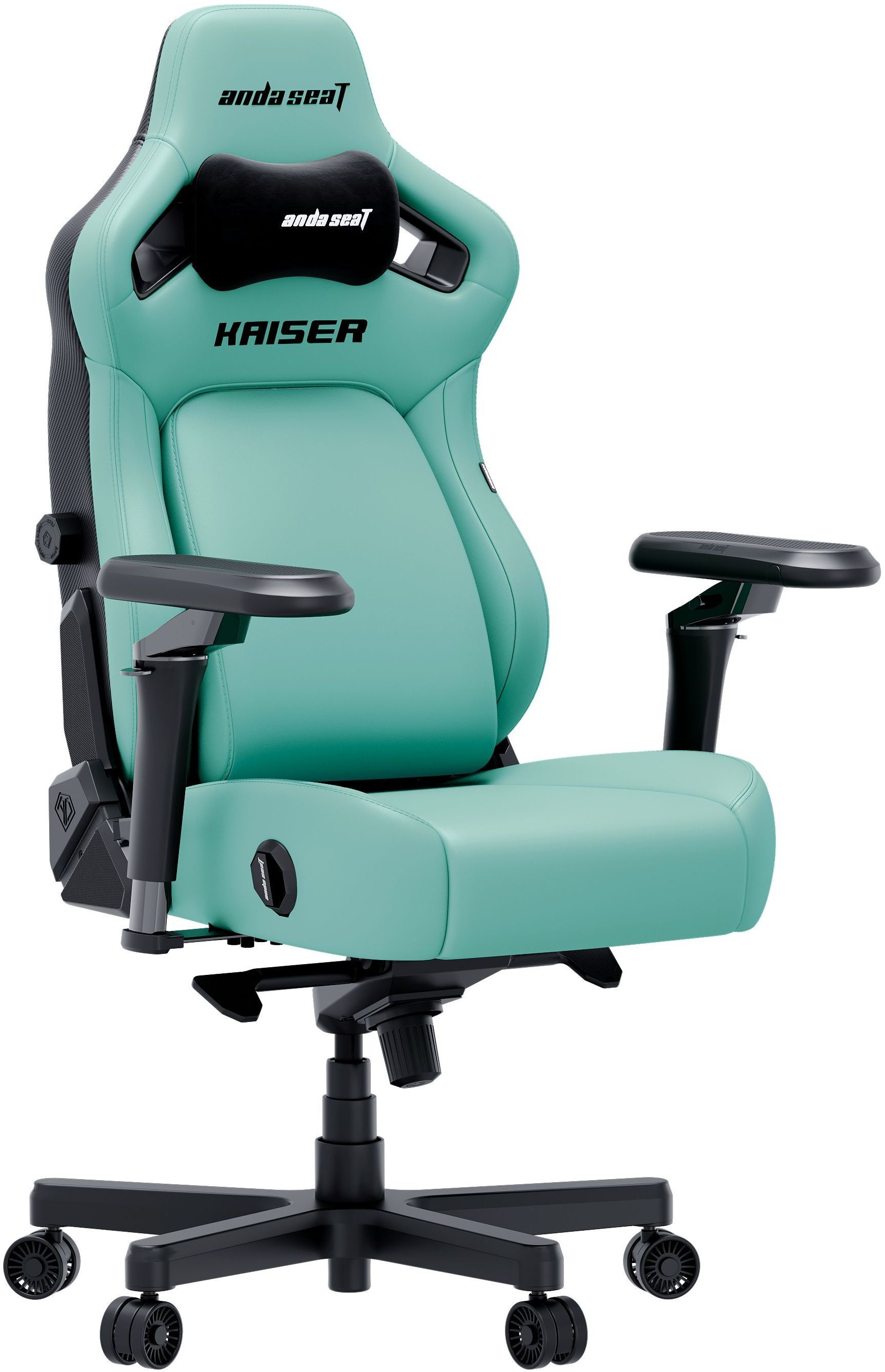 Кресло игровое Anda Seat Kaiser 4 V2 Green PVC Size XL фото2