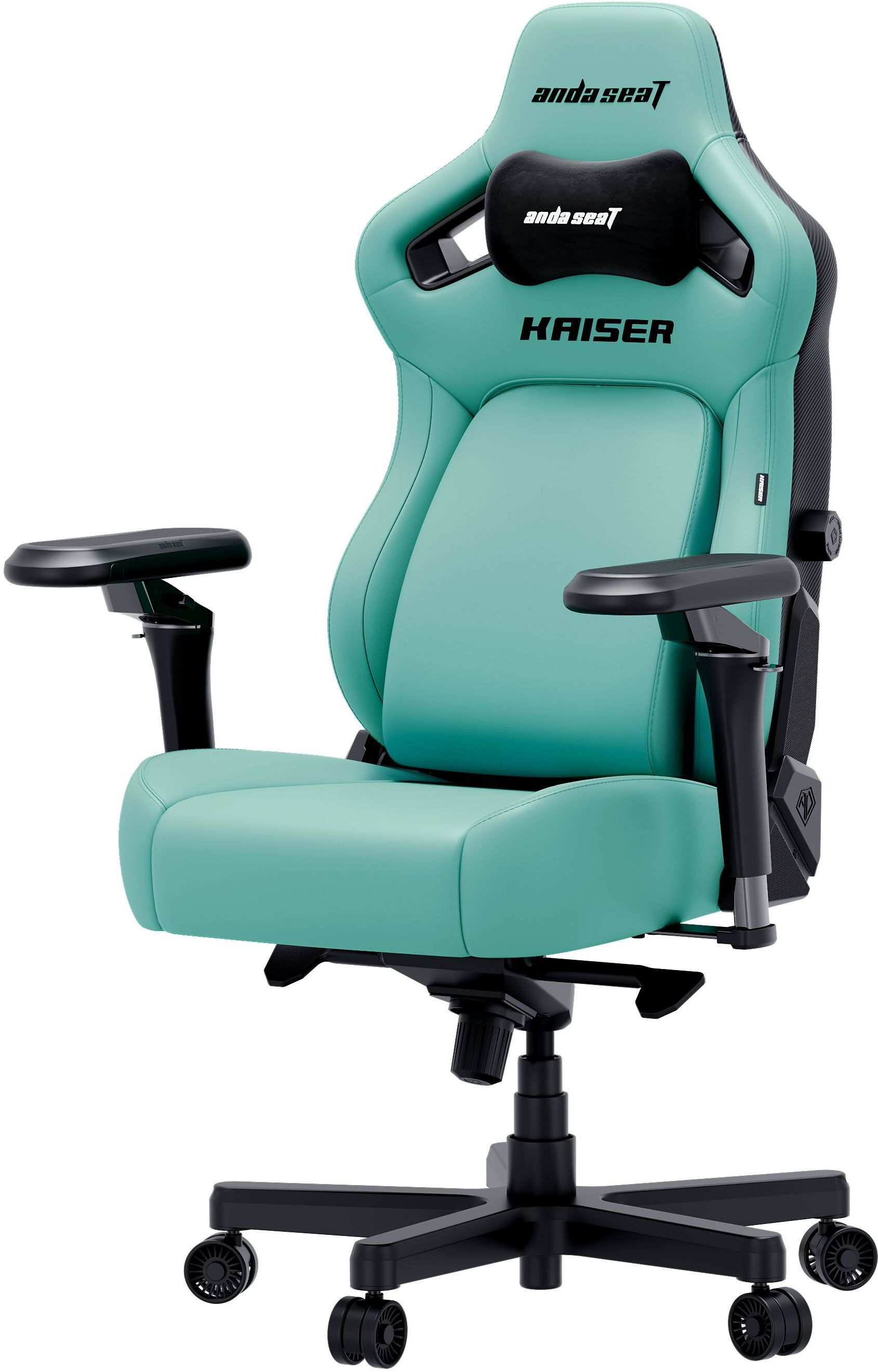 Кресло игровое Anda Seat Kaiser 4 V2 Green PVC Size XL фото3