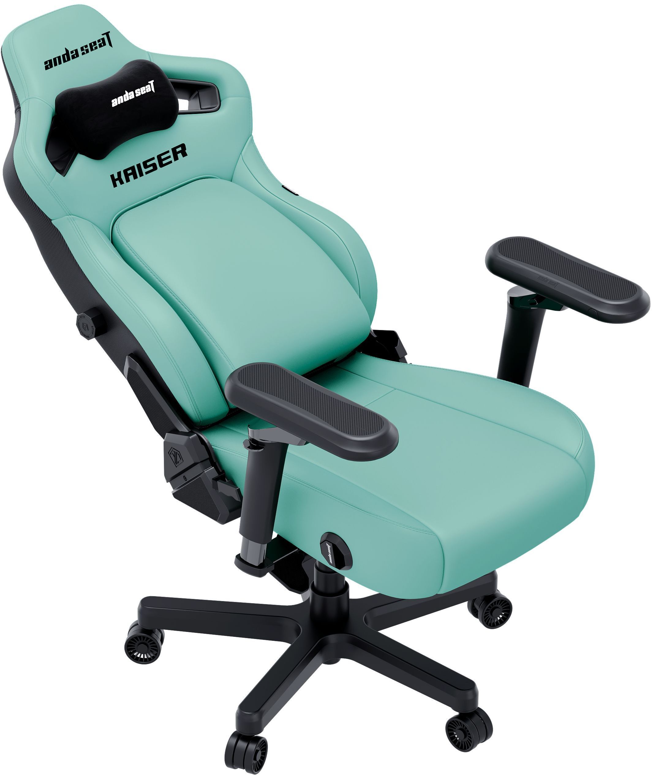 Кресло игровое Anda Seat Kaiser 4 V2 Green PVC Size XL фото4
