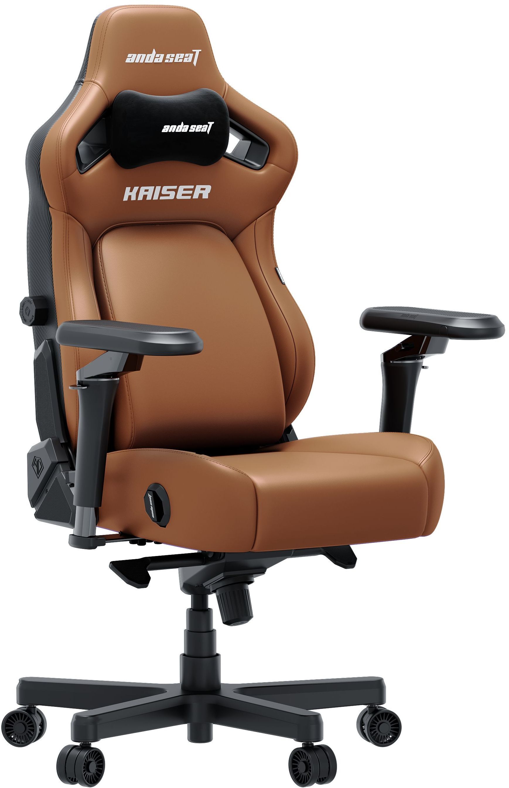 Кресло игровое Anda Seat Kaiser 4 V2 Brown PVC Size XL фото2