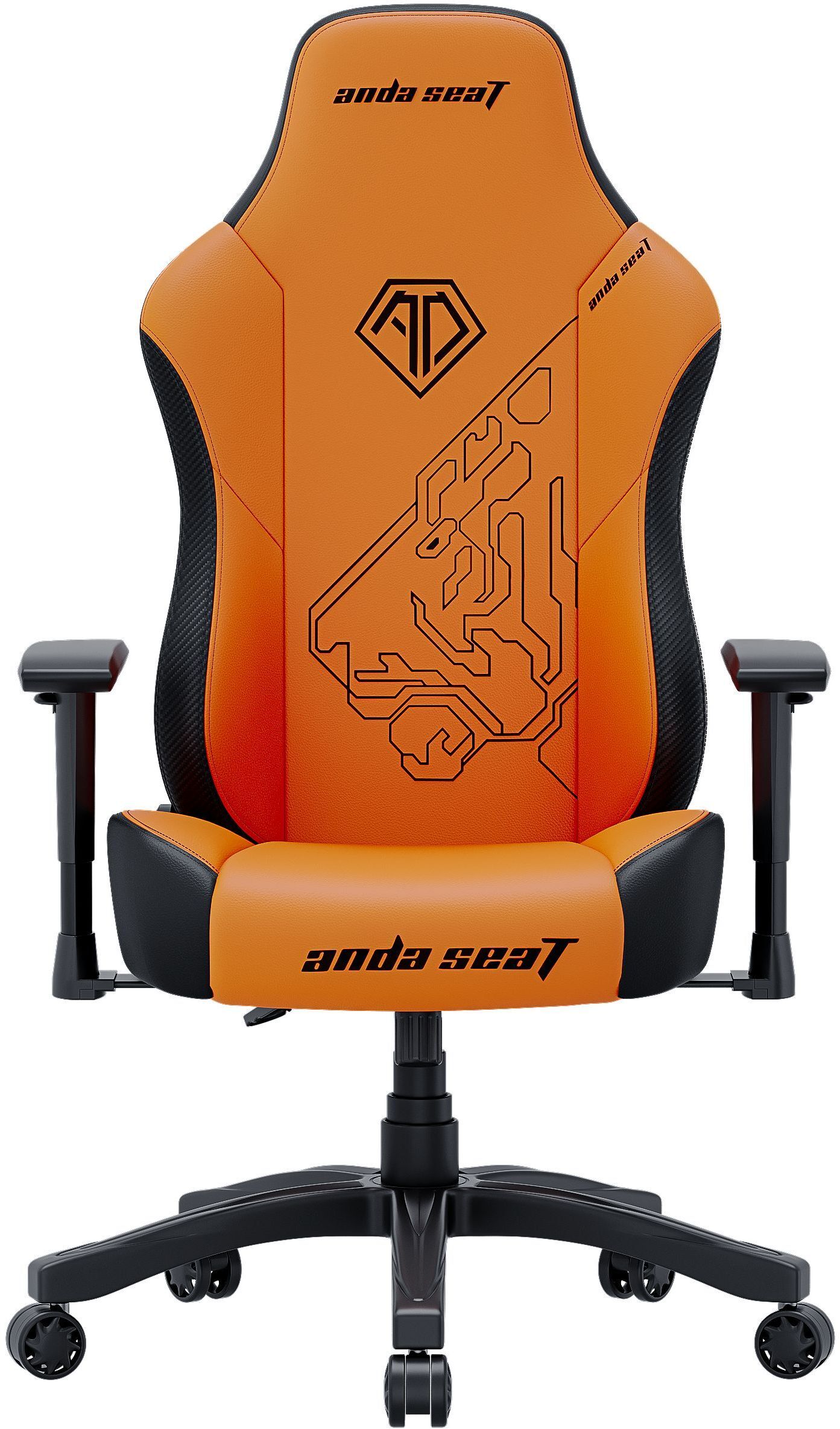 Кресло игровое Anda Seat Phantom Tiger Edition Orange Size L фото5