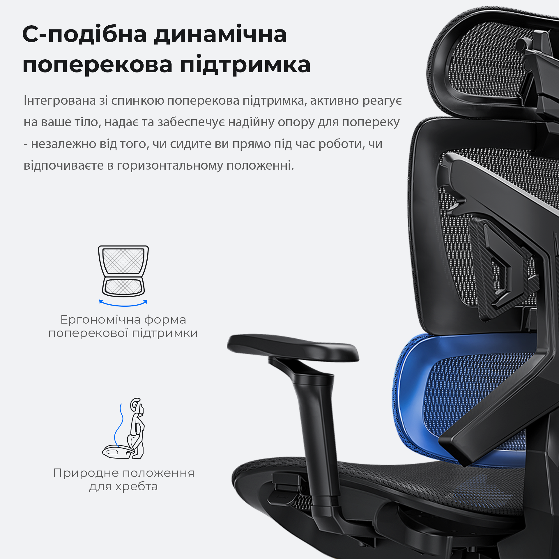 Крісло ігрове Anda Seat X-Air Mesh Black Size L фото11
