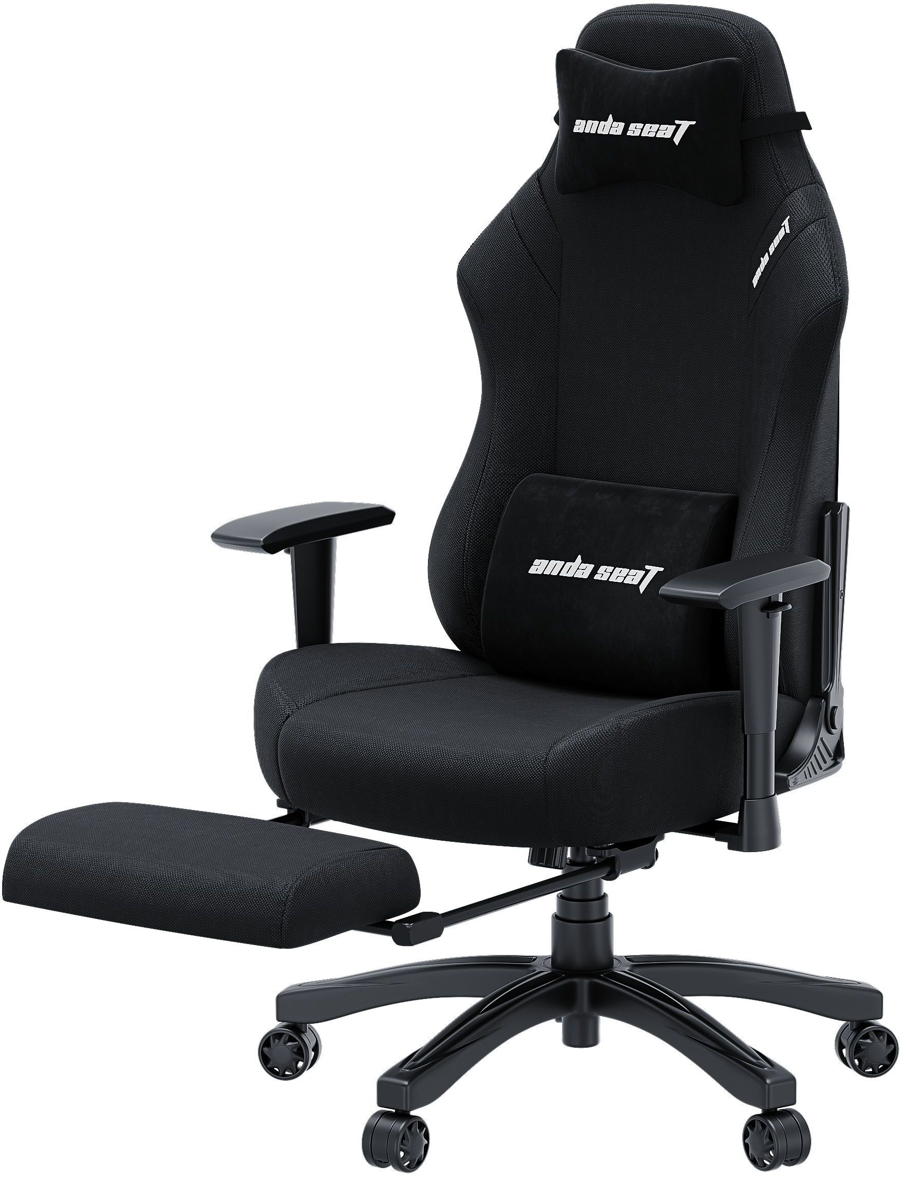 Крісло ігрове Anda Seat Luna Pro Black Fabric Size L фото