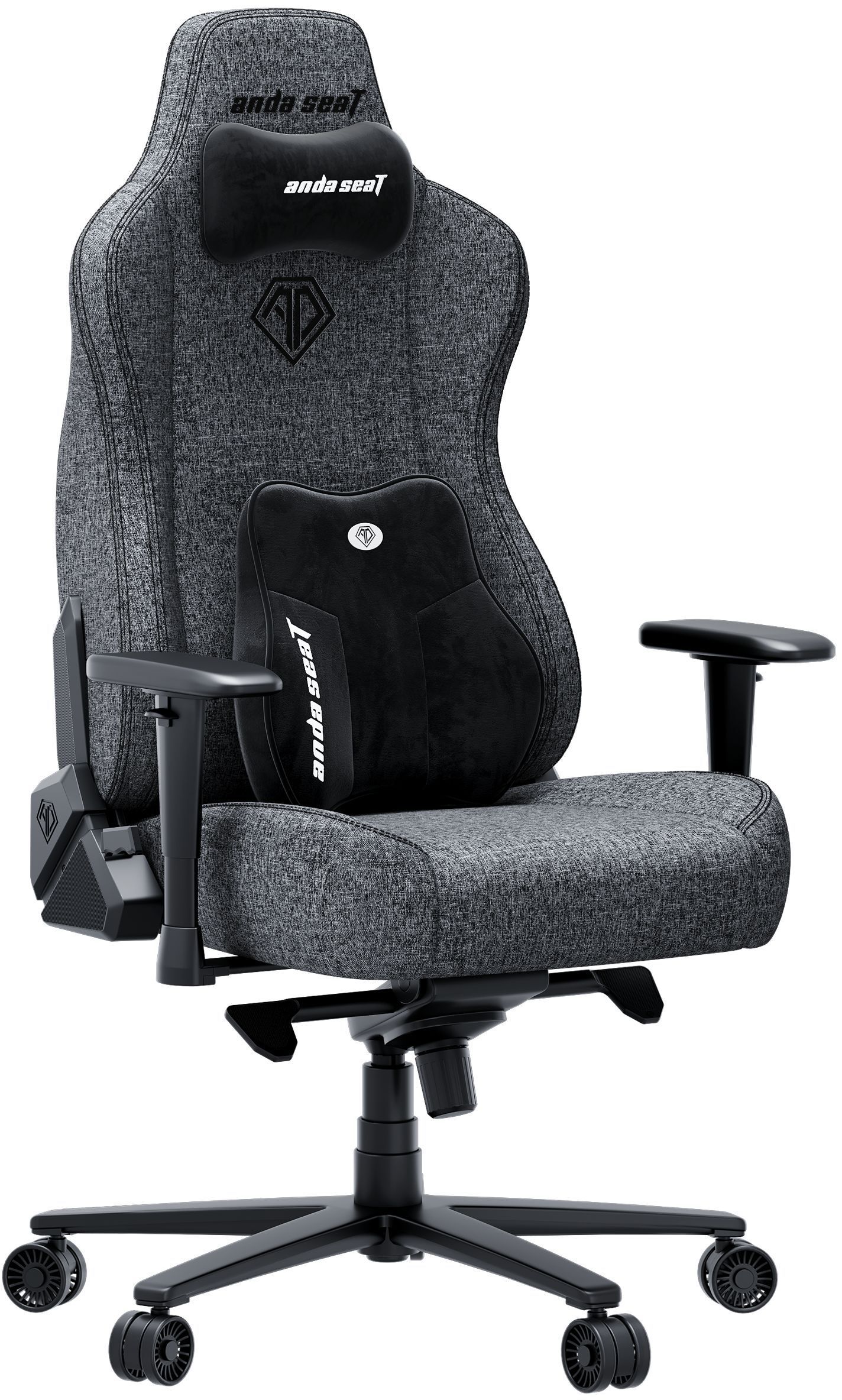 Кресло игровое Anda Seat Novis Plus Fabric Dark Grey Size XL фото2