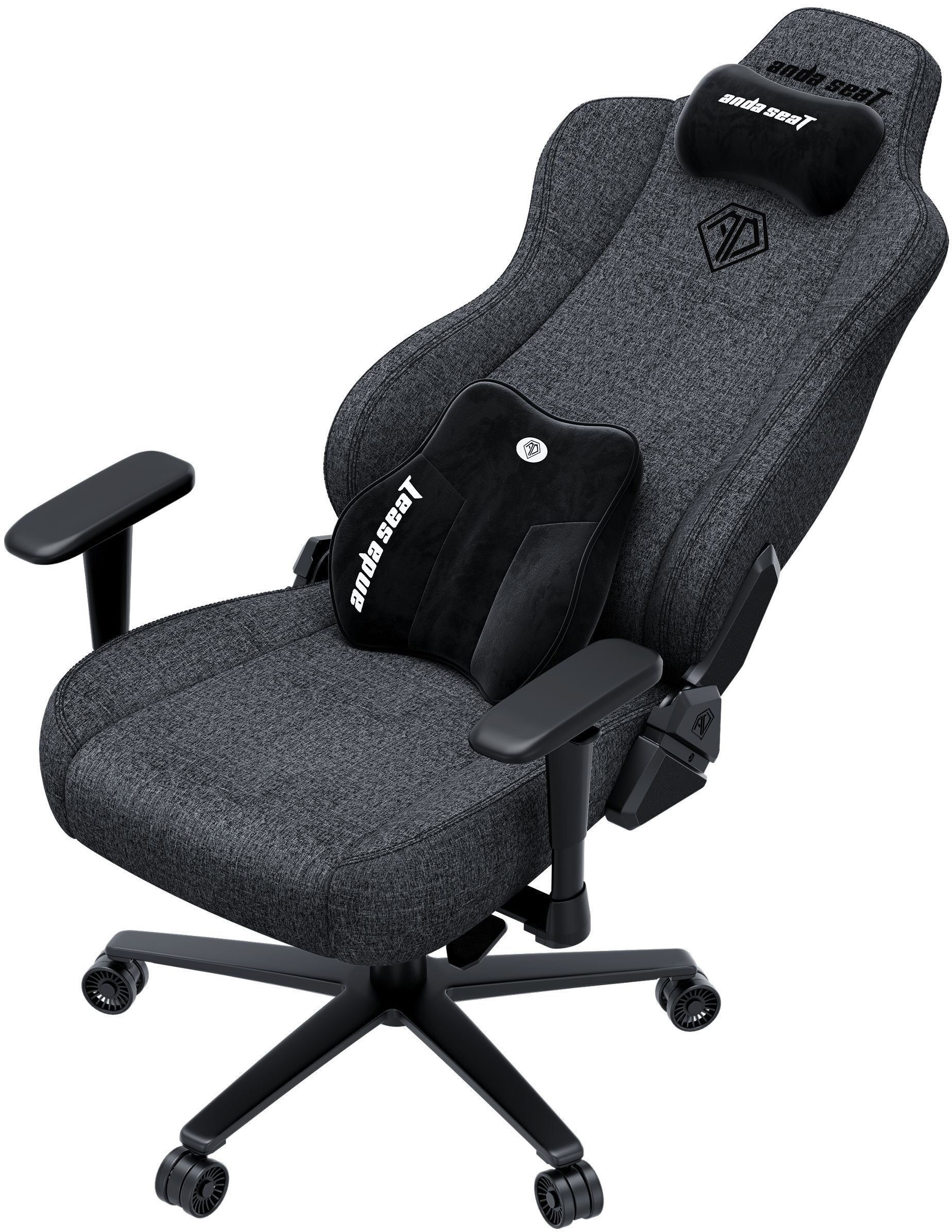 Кресло игровое Anda Seat Novis Plus Fabric Dark Grey Size XL фото4