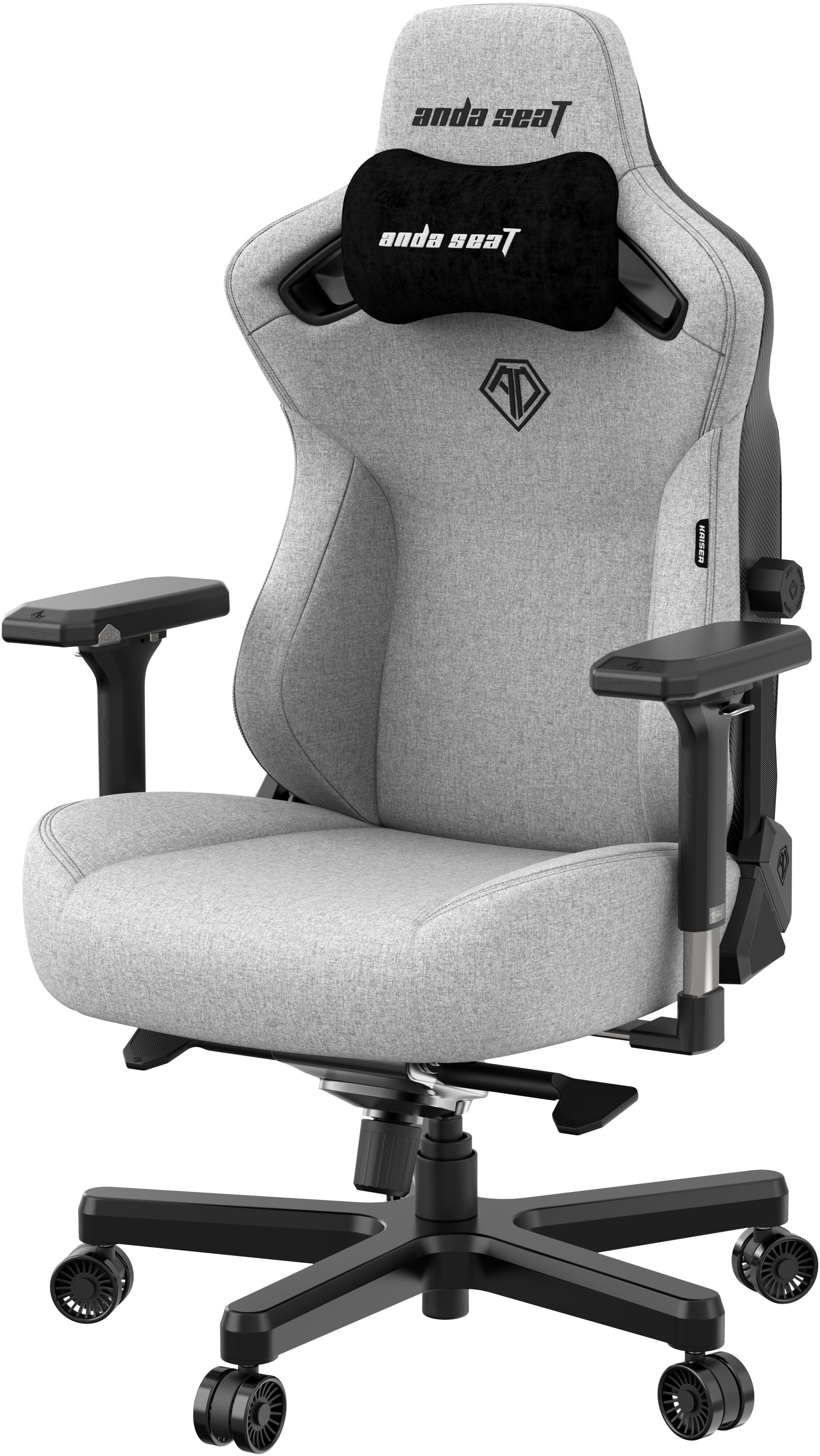 Крісло ігрове Anda Seat Kaiser 3 Grey Fabric Size L фото3