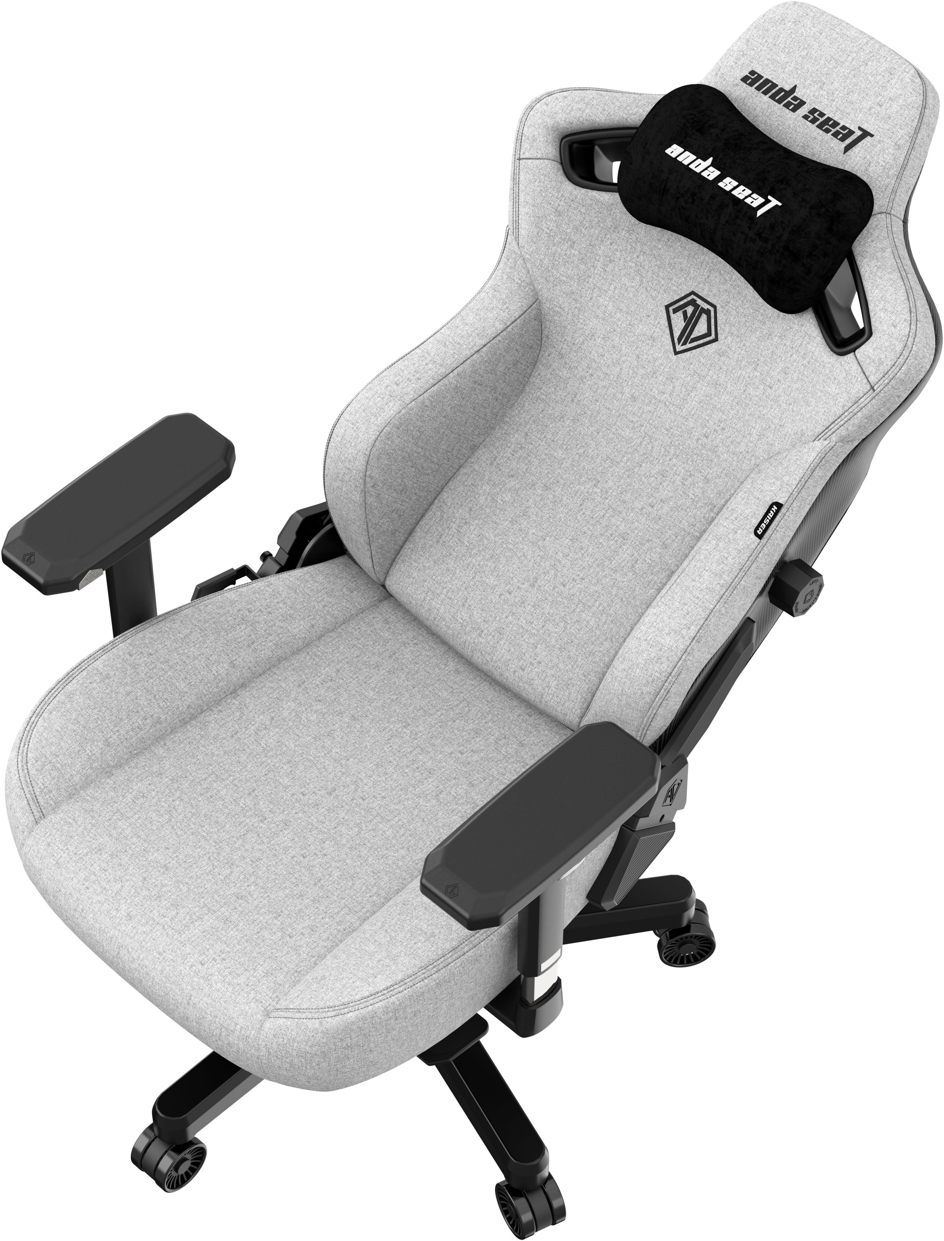 Крісло ігрове Anda Seat Kaiser 3 Grey Fabric Size L фото4