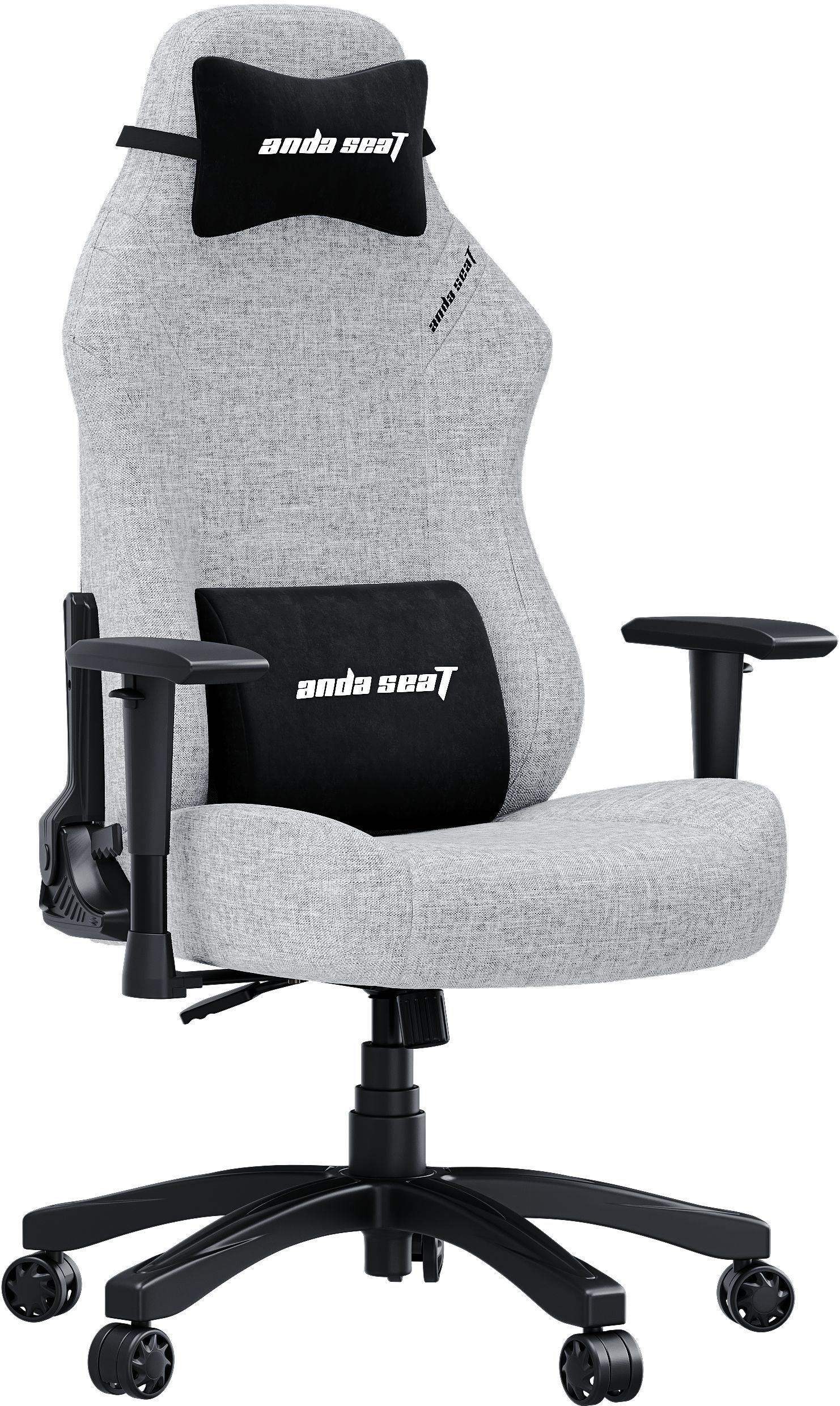 Крісло ігрове Anda Seat Luna Fabric Grey Size L фото2