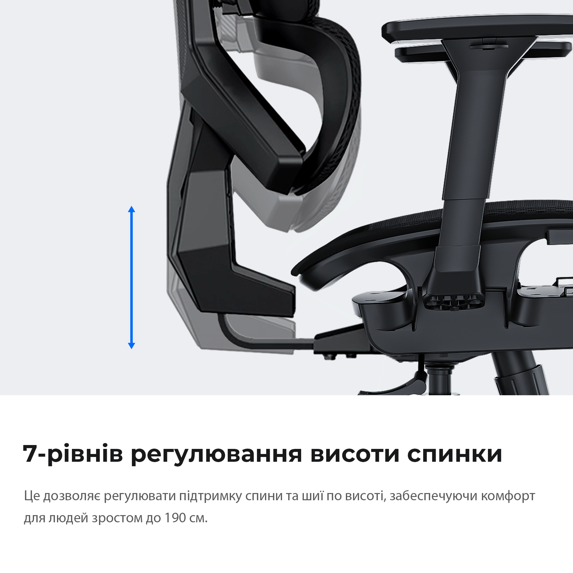 Крісло ігрове Anda Seat X-Air Mega Mesh Gray Size XL фото15