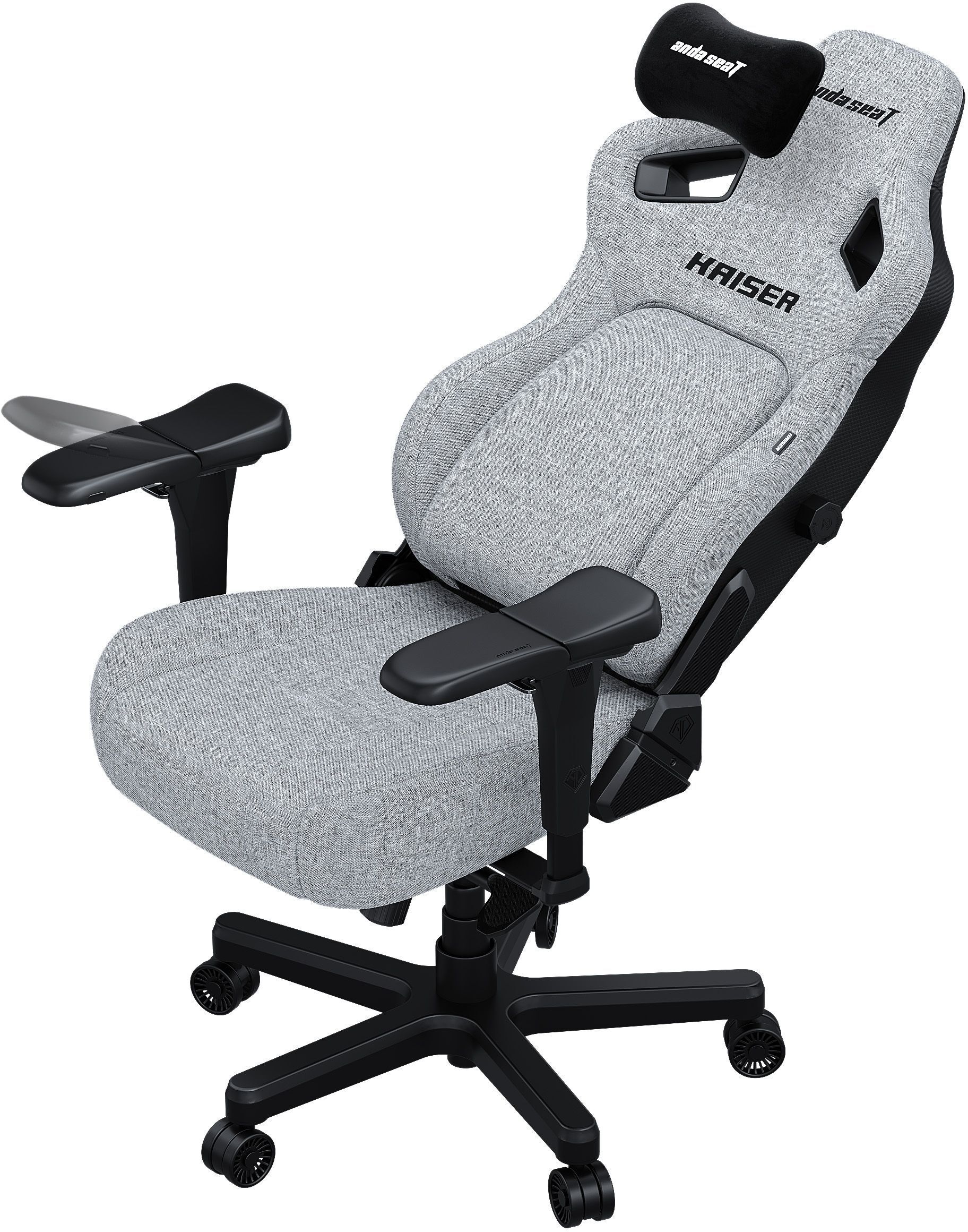 Крісло ігрове Anda Seat Kaiser 4 Grey Fabric Size XL фото4