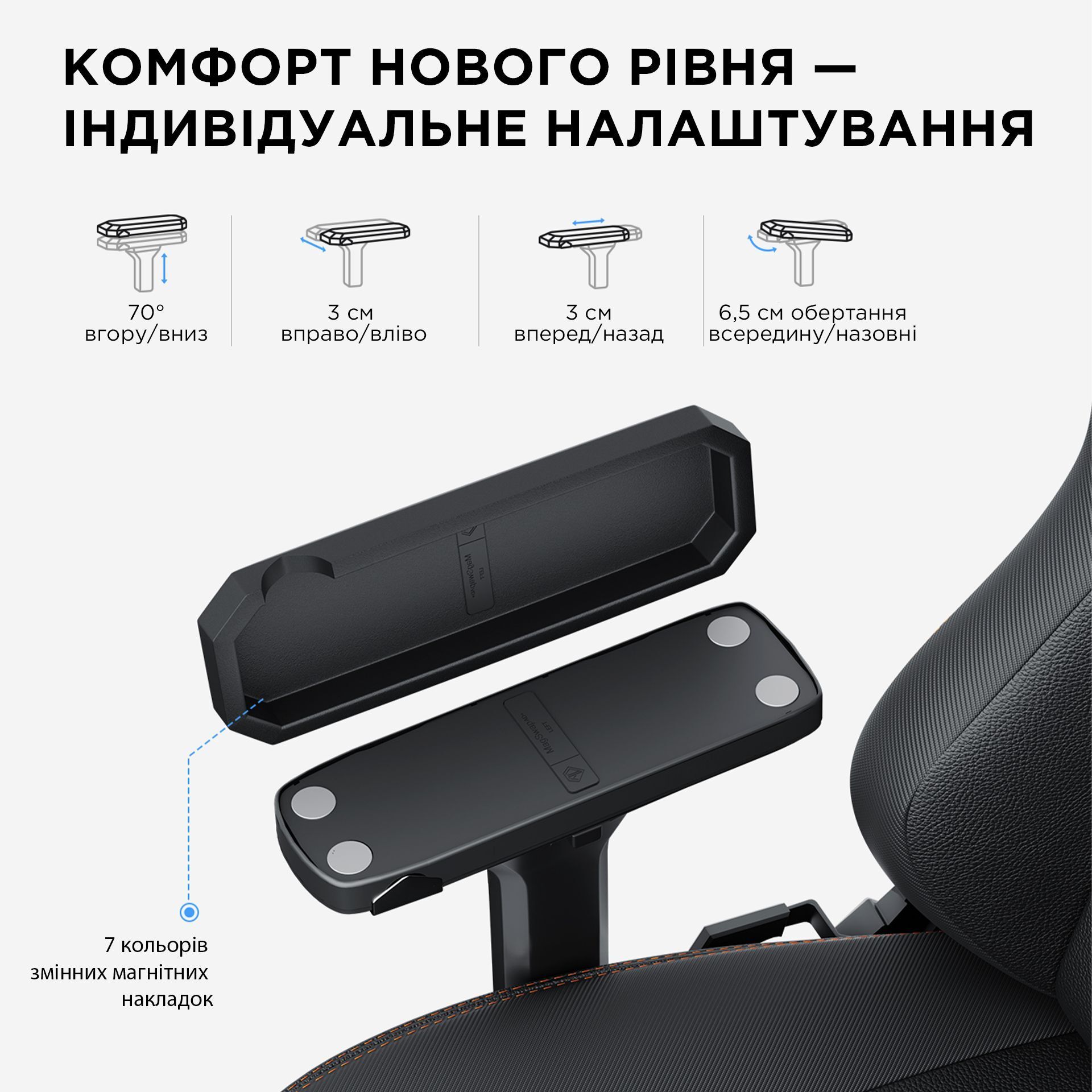 Крісло ігрове Anda Seat Kaiser 3 Black Size XL фото27