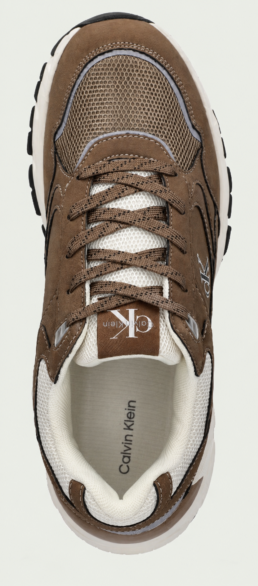 Кросівки підліткові Calvin Klein Low Cut Lace-Up Sneaker V3X9-83485-1960582 39 коричневі фото4