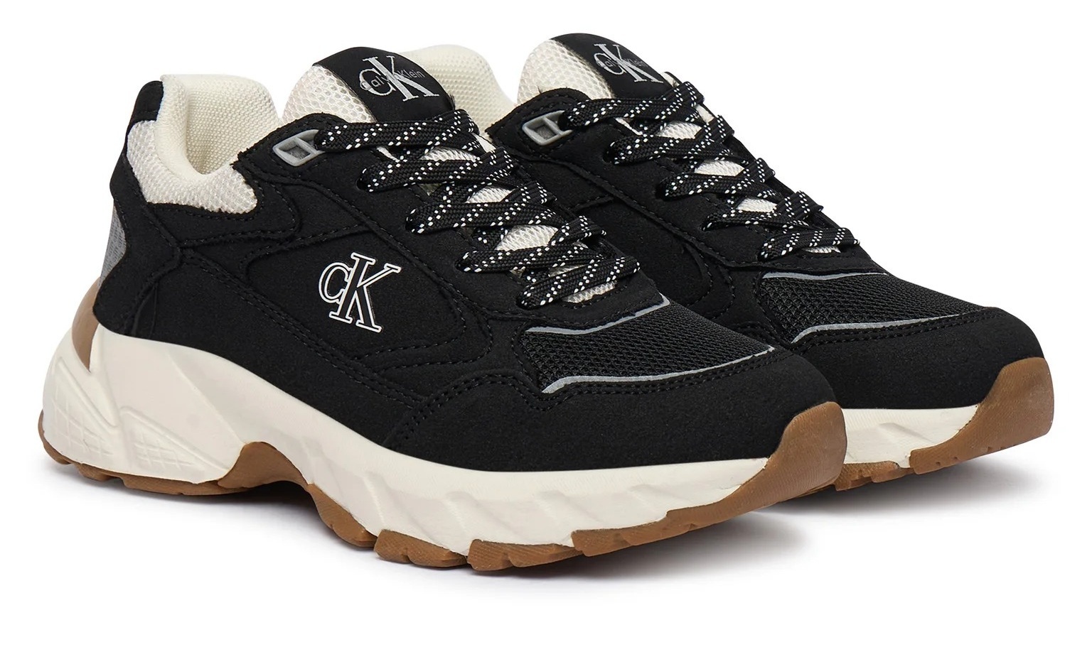 Кросівки підліткові Calvin Klein Low Cut Lace-Up Sneaker V3X9-83485-1960999 36 чорні фото2