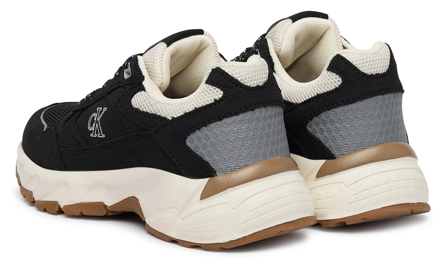 Кроссовки подростковые Calvin Klein Low Cut Lace-Up Sneaker V3X9-83485-1960999 39 черные фото3