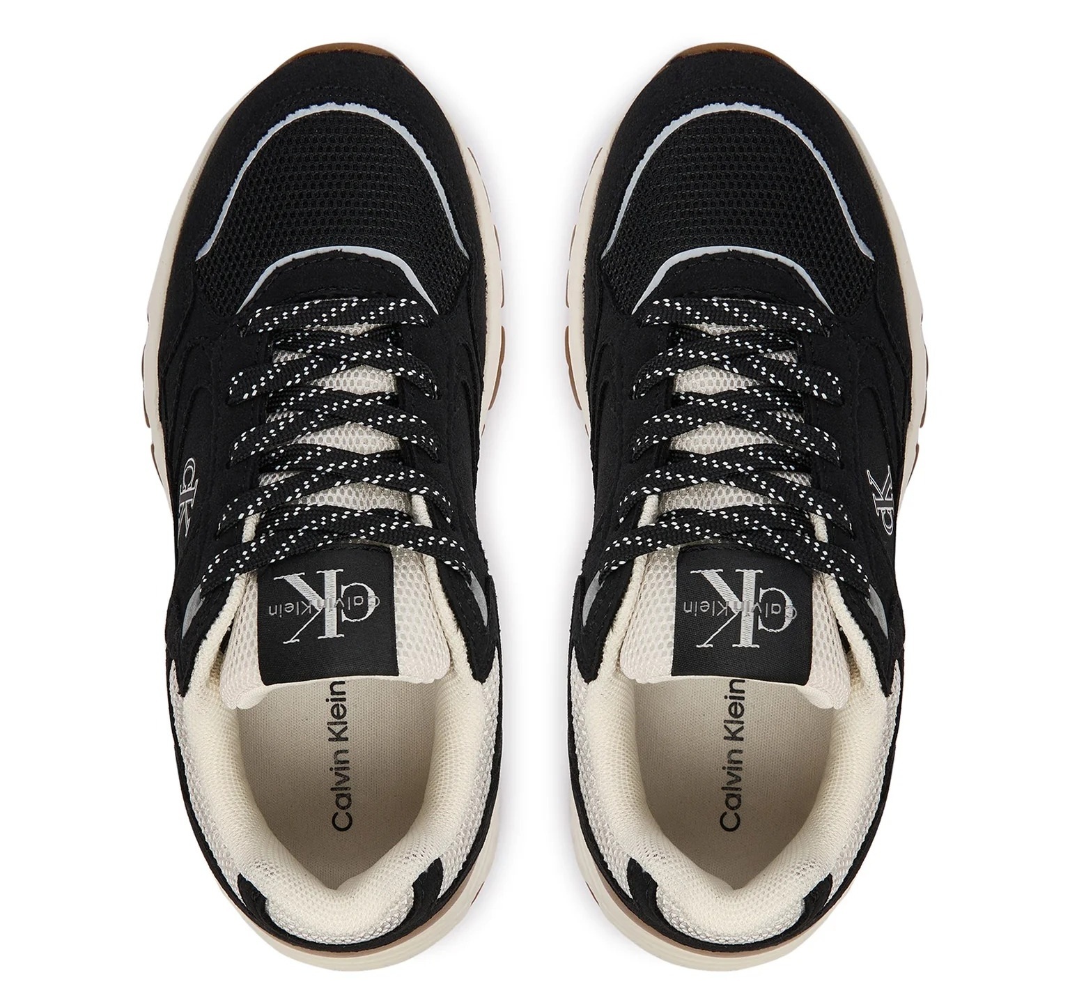 Кроссовки подростковые Calvin Klein Low Cut Lace-Up Sneaker V3X9-83485-1960999 39 черные фото4